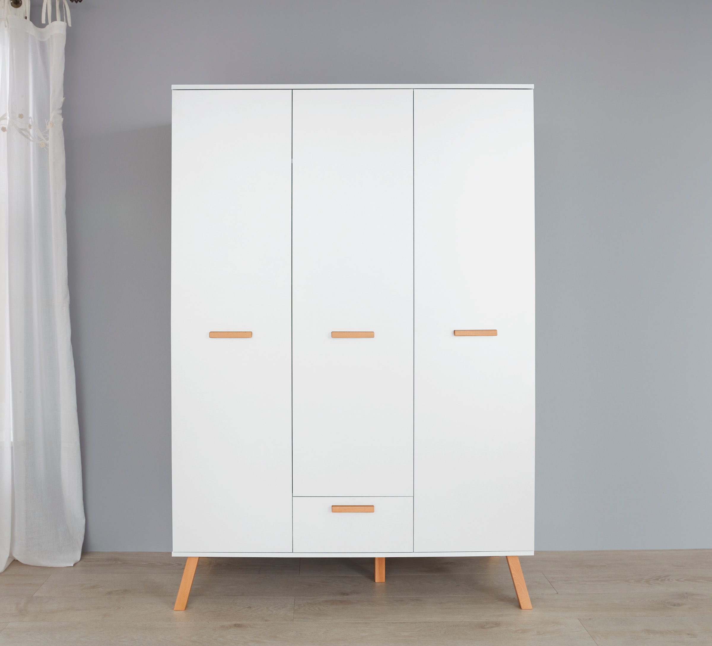 trendteam Babymöbel-Set »Mats«, (Set, 3 tlg., Bett, Wickelkommode, Schrank)