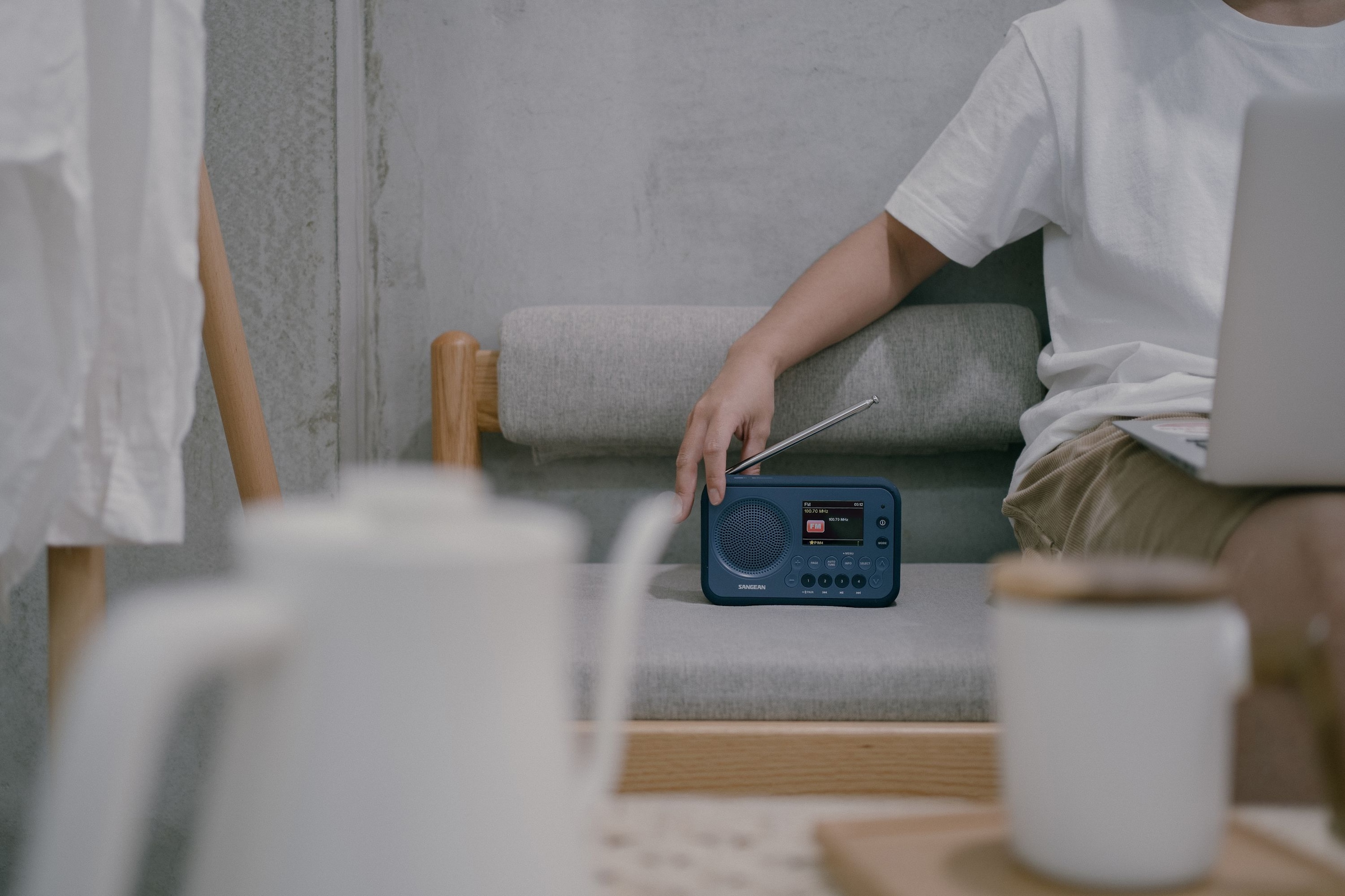 Sangean Digitalradio (DAB+) »SANGEAN DPR-76BT«, (Bluetooth FM-Tuner mit RDS-Digitalradio (DAB+)