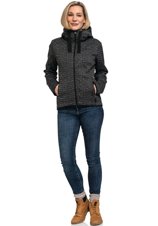 Schöffel Fleecejacke »Fleece Hoody Aurora L«, mit Kapuze