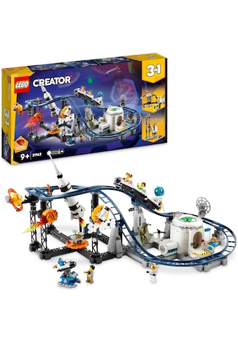 Konstruktionsspielsteine »Weltraum-Achterbahn (31142), LEGO® Creator 3in1«, (874 St.),...