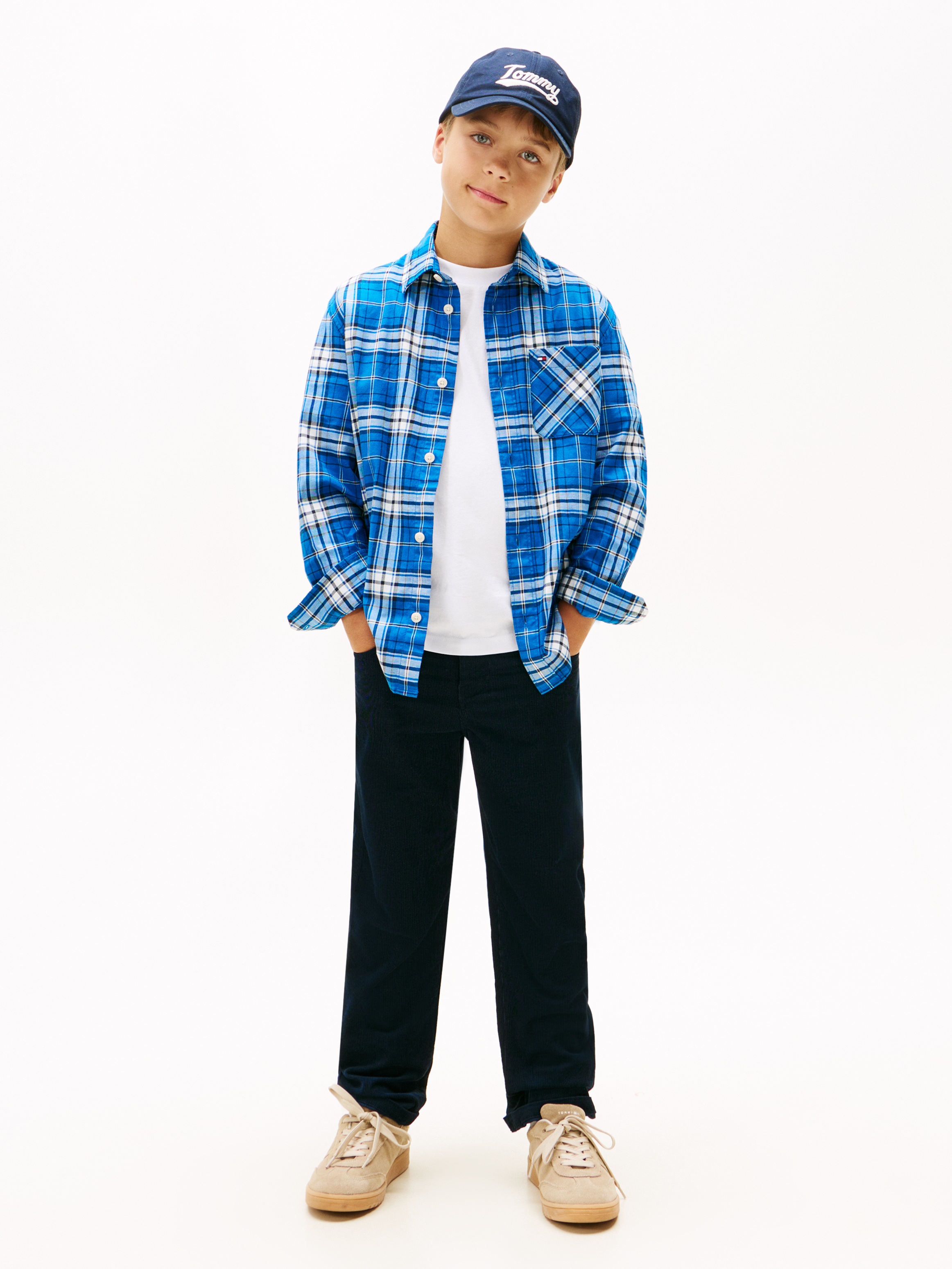 Tommy Hilfiger Langarmhemd »TOMMY GRAPHIC CHECK SHIRT« Kinder bis 16 Jahre, Druck