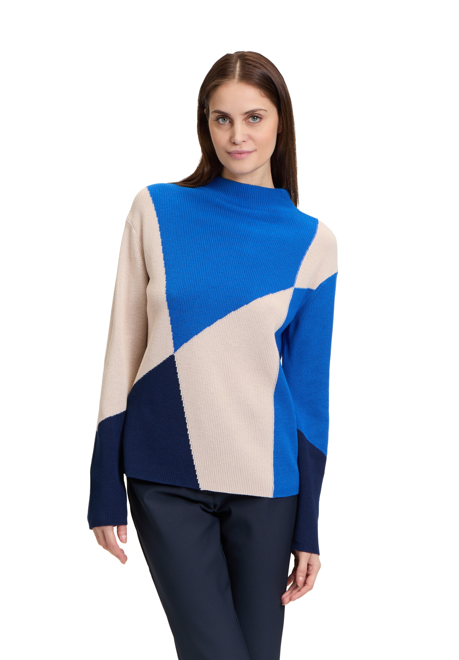 Betty Barclay Rundhalspullover »Feinstrickpullover mit Intarsie«