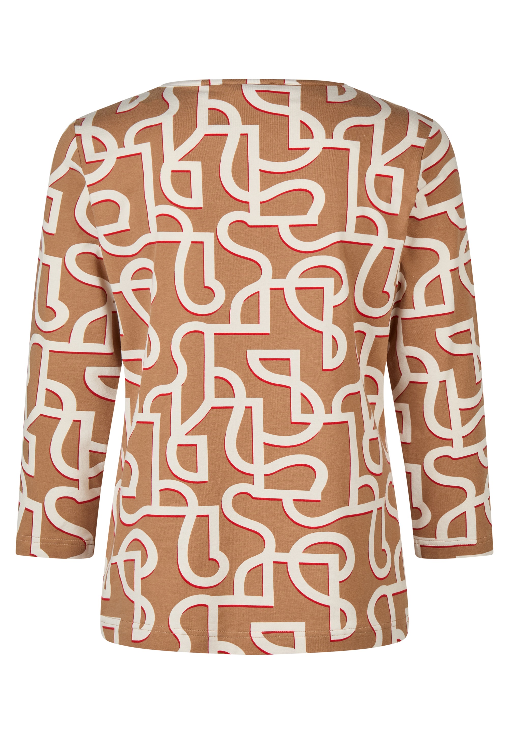 Rabe 3/4-Arm-Shirt Gemustertes Shirt mit Stretch