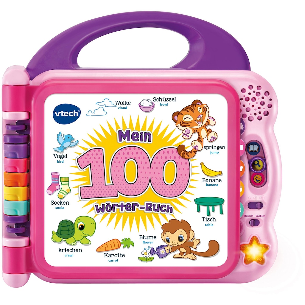 Vtech® Buch »VTechBaby, Mein 100-Wörter-Buch pink«, mit Licht und Sound