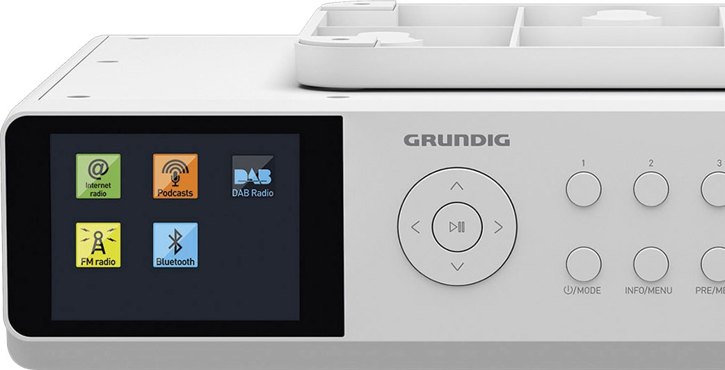Grundig Küchen-Radio »DKR 3000 BT DAB+ WEB«, (Bluetooth-WLAN Digitalradio ( DAB+)-FM-Tuner-Internetradio-FM-Tuner mit RDS 14 W) ➥ 3 Jahre XXL Garantie  | UNIVERSAL