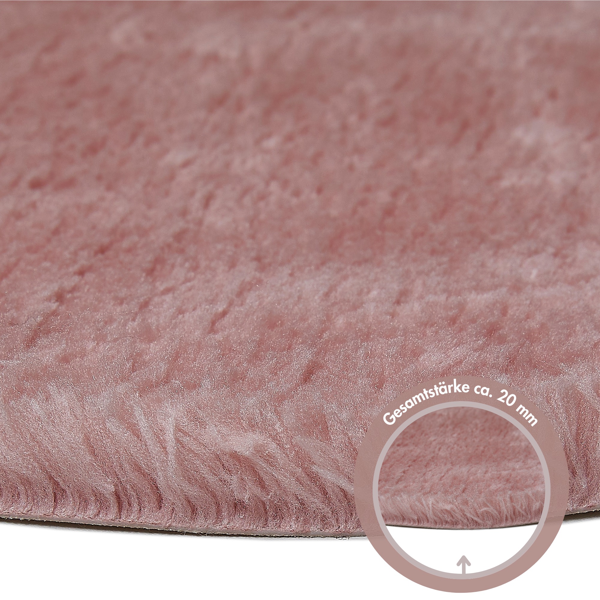 Andiamo Fellteppich »Lamm Fellimitat«, fellförmig, 20 mm Höhe, Kunstfell, besonders weich durch Microfaser, Kudenliebling