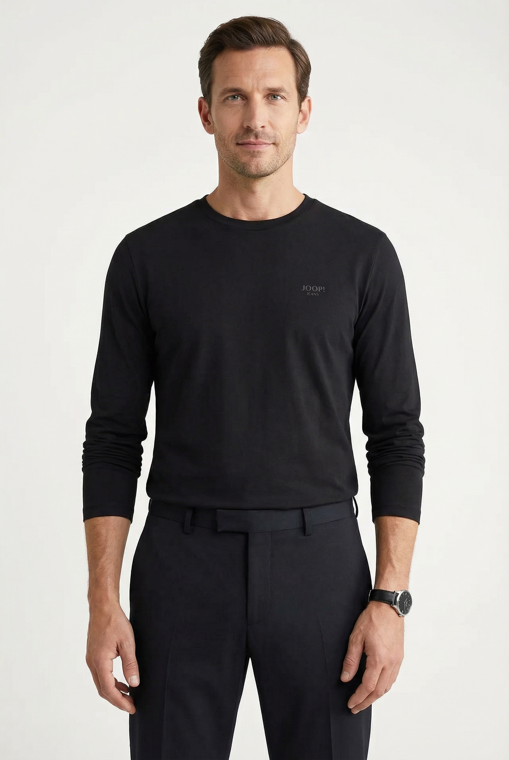 Joop Jeans Langarmshirt »JJJ-33Alphis-L« mit Logostickerei