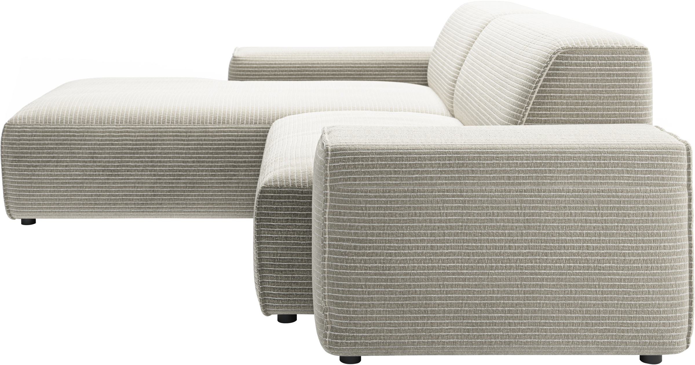 andas Ecksofa »Glimminge L-Form auch in Breitcord, Feincord + Easy care-Bezug,«, Breite 234, Zierkissen