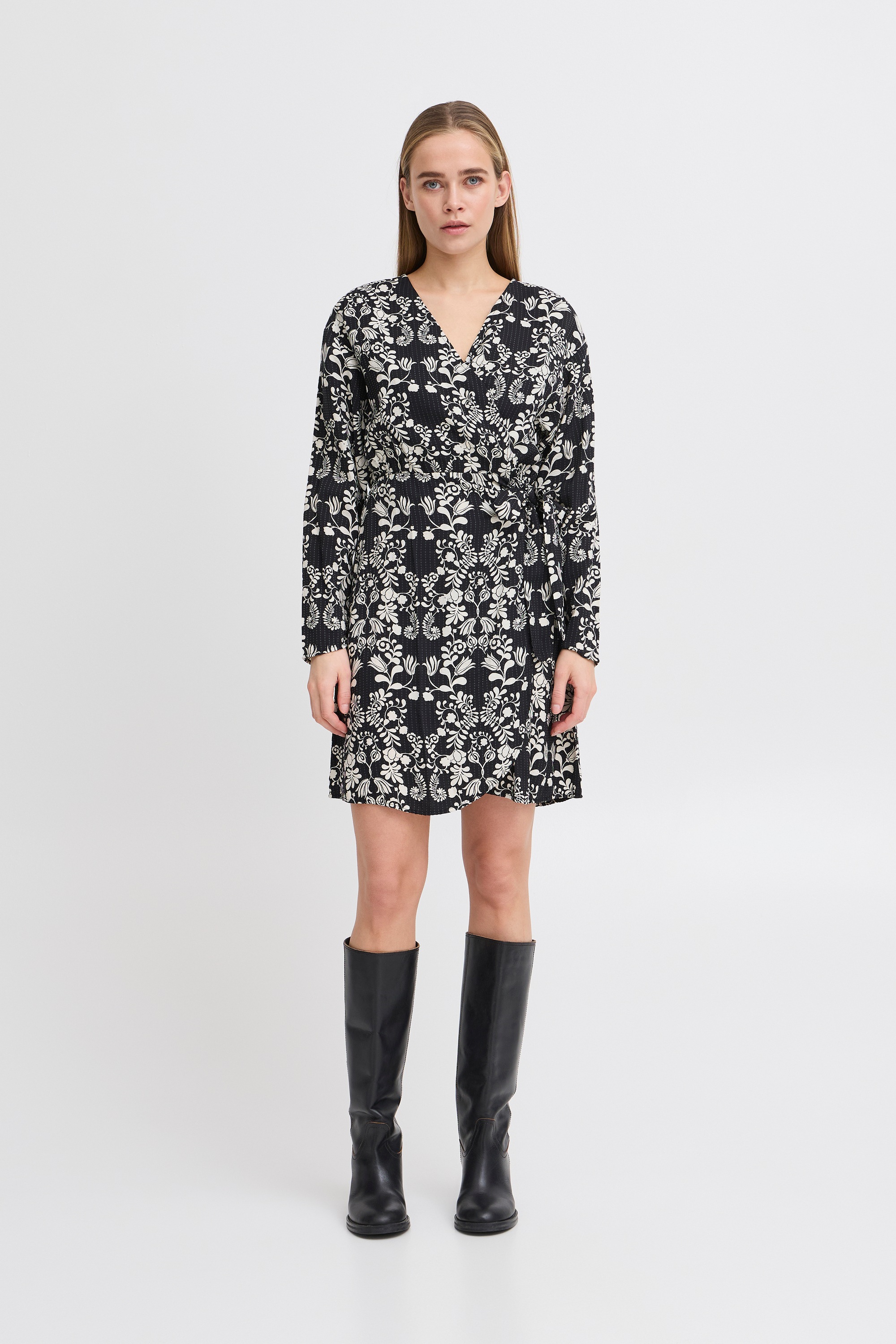 Ichi Midikleid »Damen Kleid IHGOCINA«