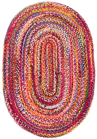 morgenland Wollteppich »Sisalteppich Teppich Indigo Stripy«, oval, 7 mm Höhe kaufen