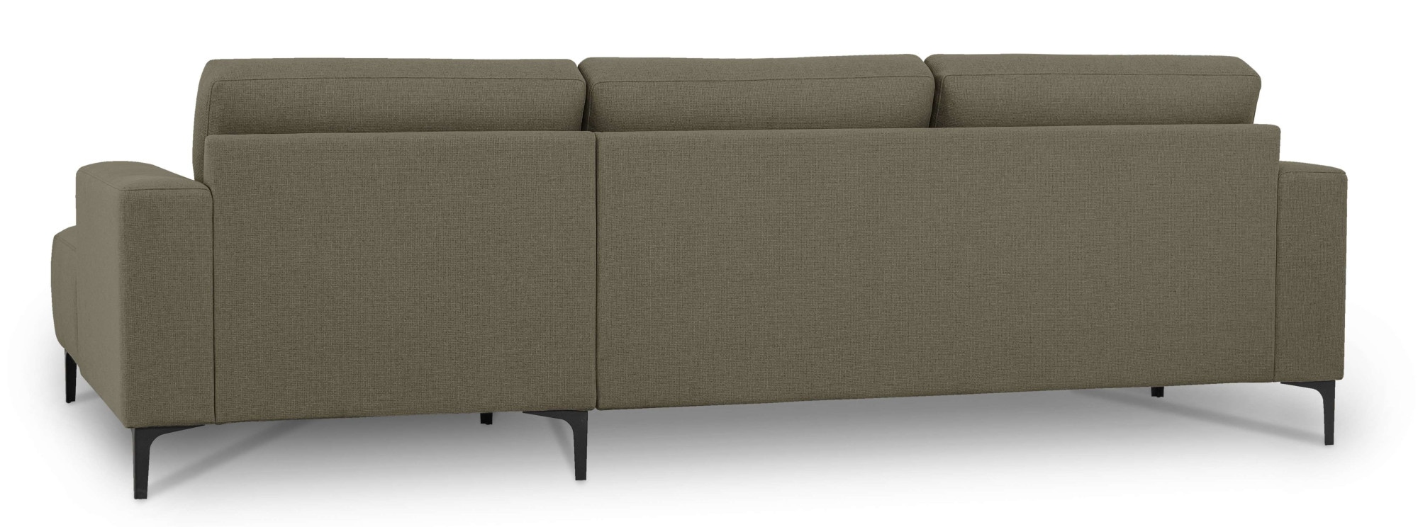 Home affaire Ecksofa »Tournon, L-Form, Breite 262 cm, Webstoff, Chenille«, Designsofa im nordischen Stil, Wellenunterfederung, Metallfüße