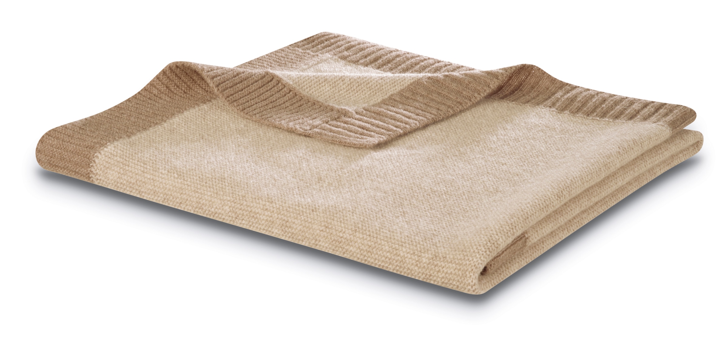 Biederlack Babydecke »Babydecke Wool Knit« 75 x 100, mit kontrastfarbigem Patentrand