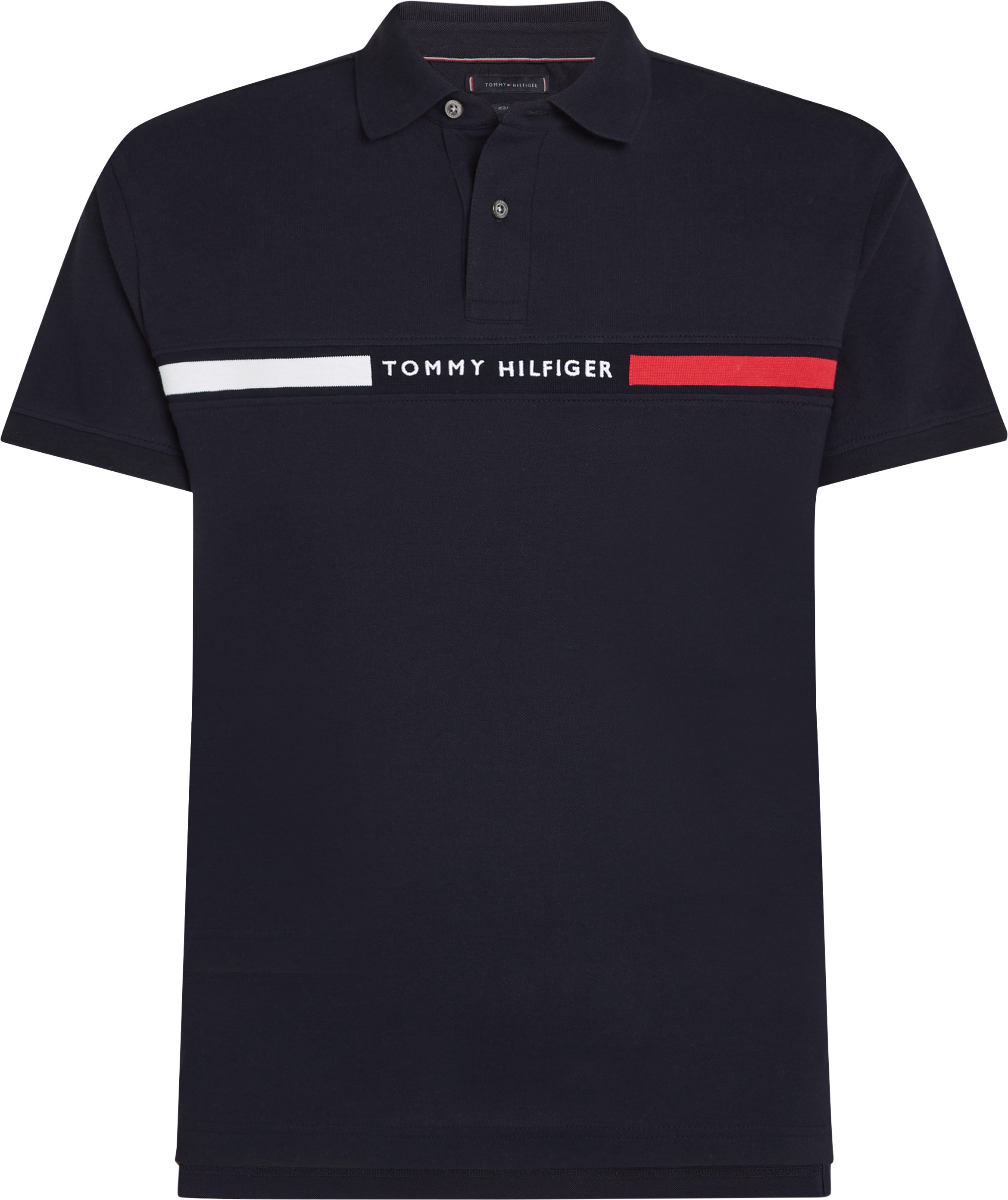 Tommy Hilfiger Big & Tall Poloshirt »BT-HILFIGER CHEST INSERT REG -B«, in Großen Größen, Logostickerei