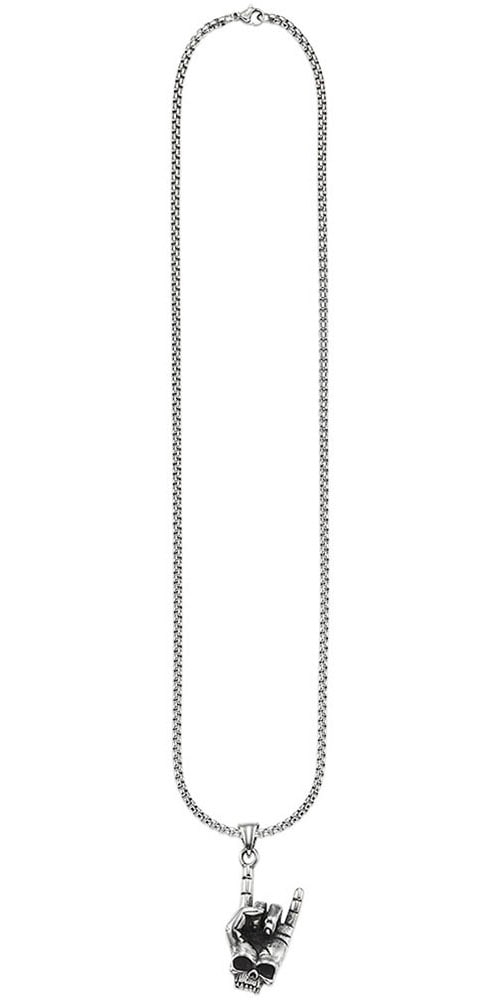 Bruno Banani Kette mit Anhänger »Schmuck Geschenk Venezia Heavy Metal Totenkopf, B4120N/20/00/55«