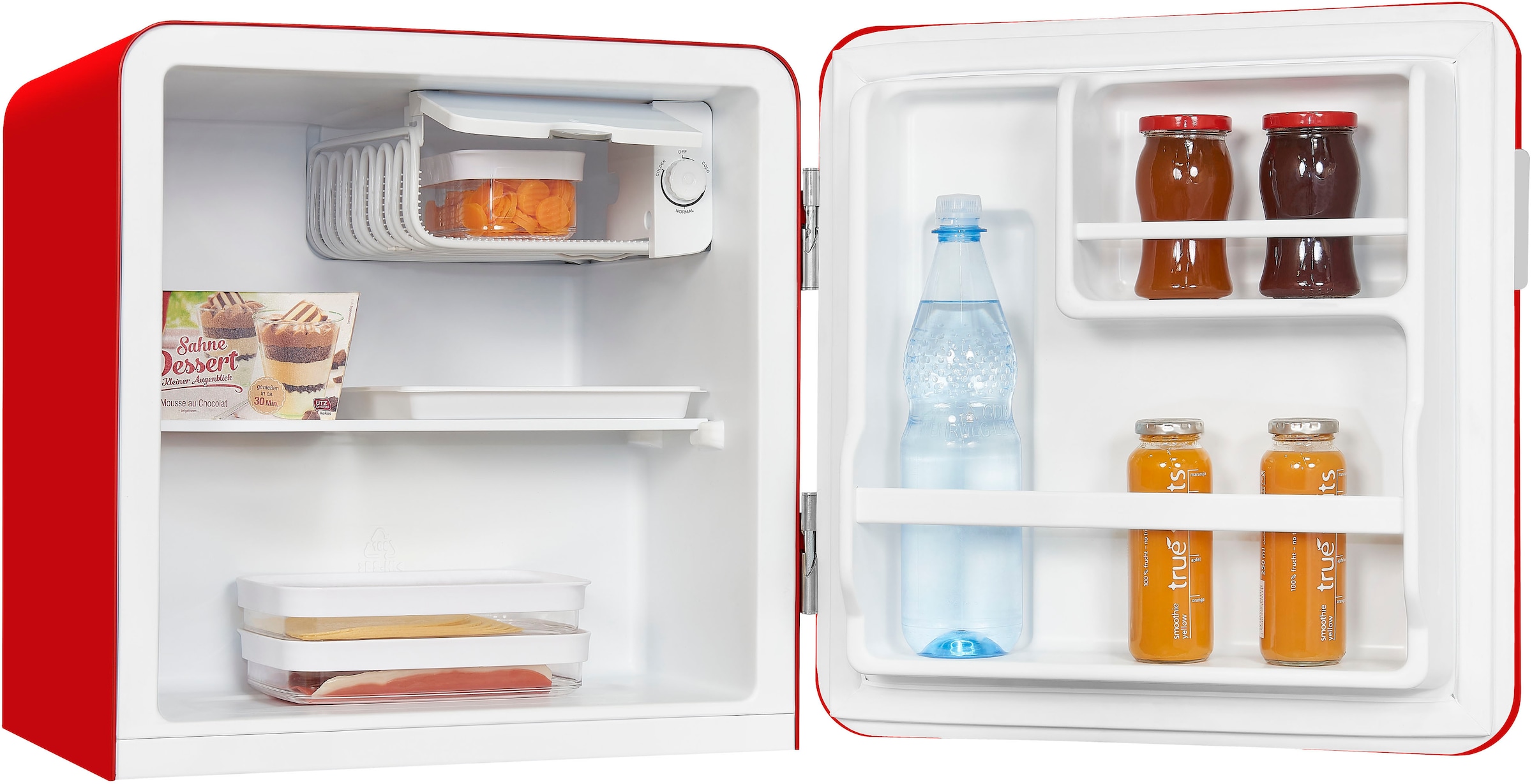 exquisit Kühlschrank »CKB45-0-031F rot«