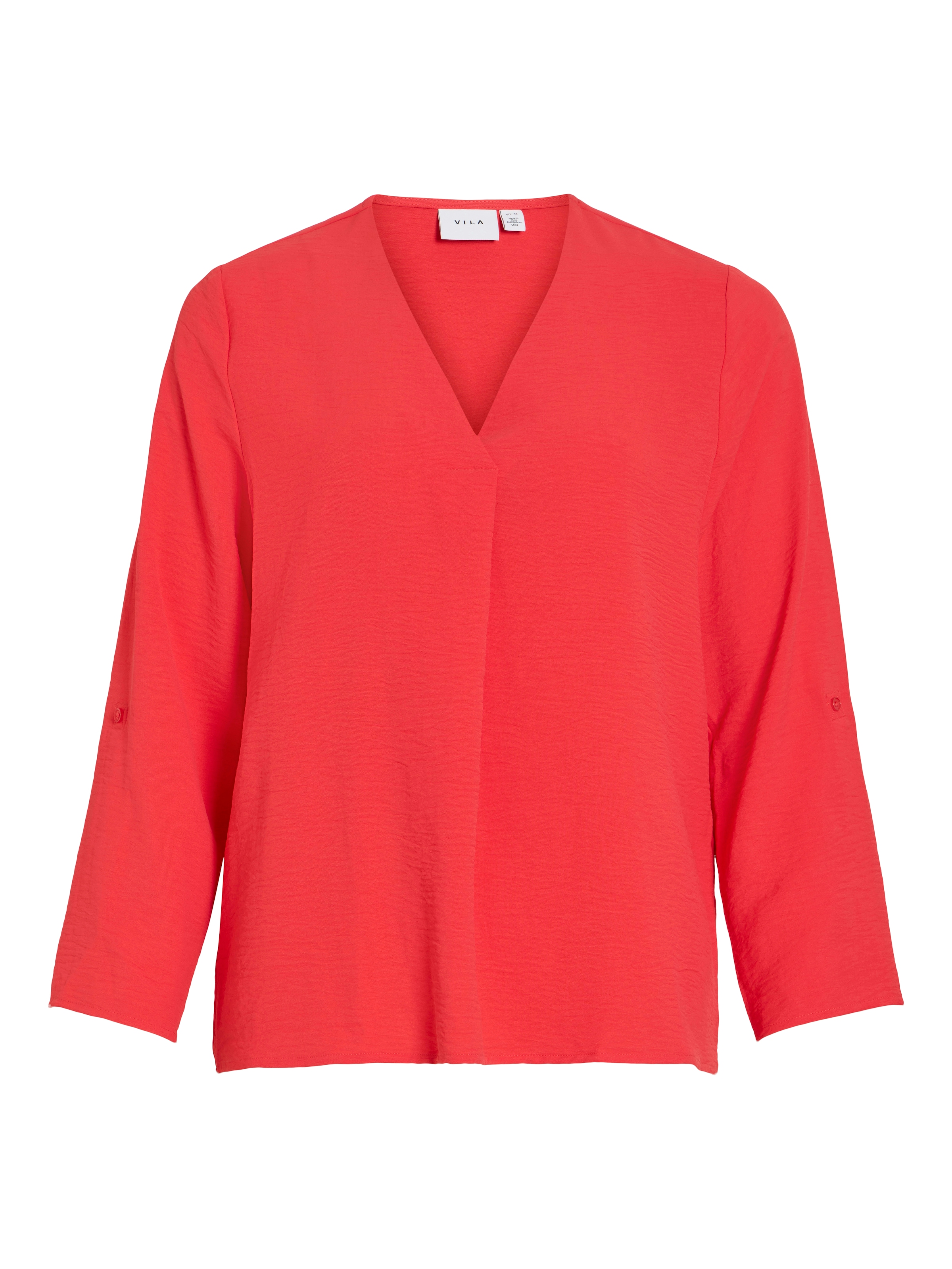 Vila Blusenshirt »VIJOSA 3/4 V-NECK TOP - NOOS«
