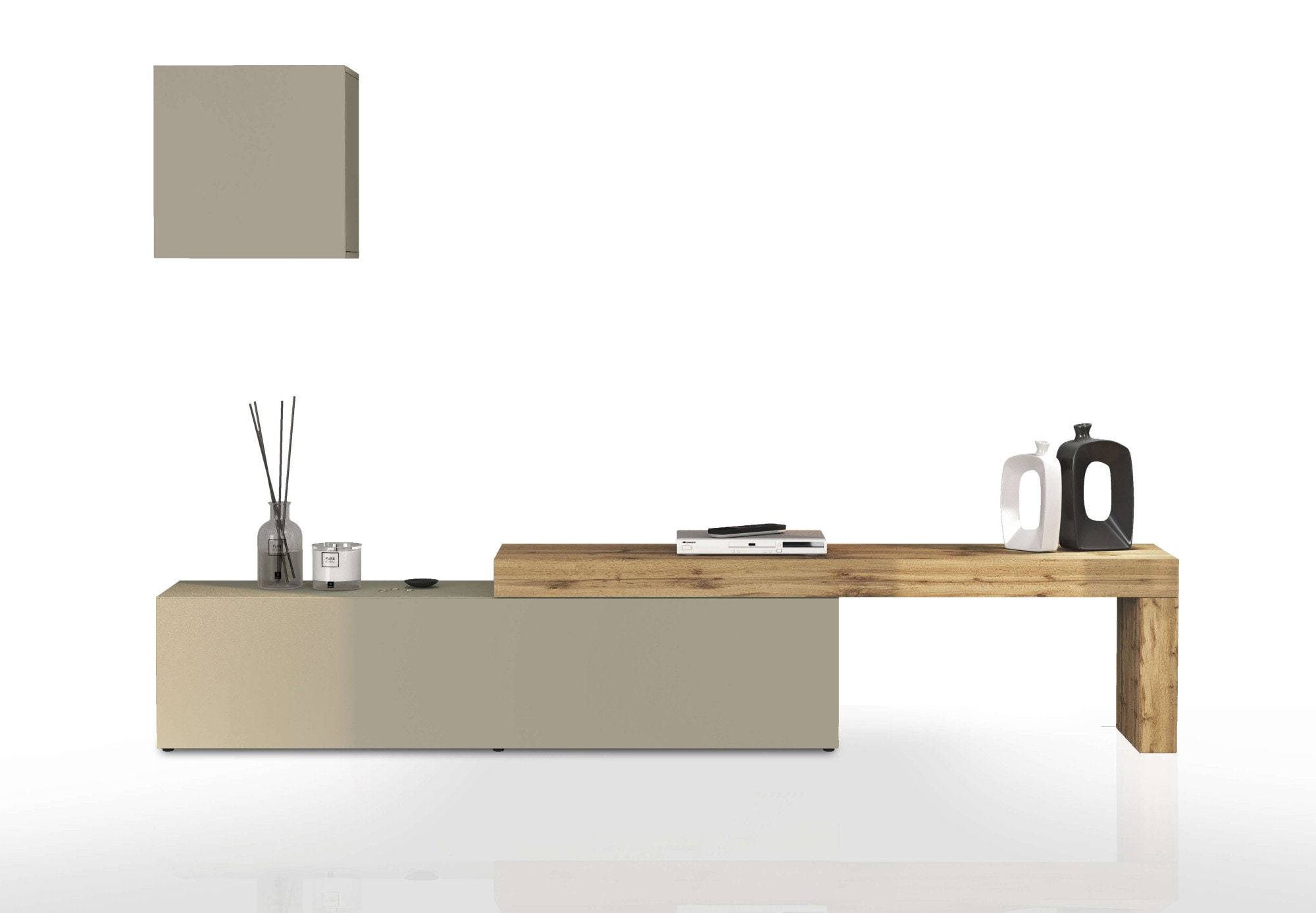 INOSIGN TV-Wand »Chronos TV-Set, Wohnwand – Elemente frei platzierbar, Made in Italy« Set, 2-er set, 2 Stk. tlg.