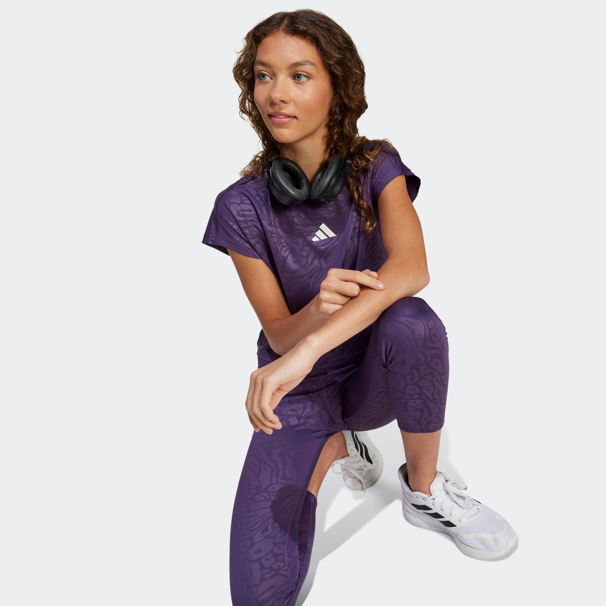 adidas Sportswear T-Shirt »ALL SPORTS ANIMALPRINT CROP« sportlicher Stil, für Kinder, kurze Ärmel, mit auffälligem Aufdruck