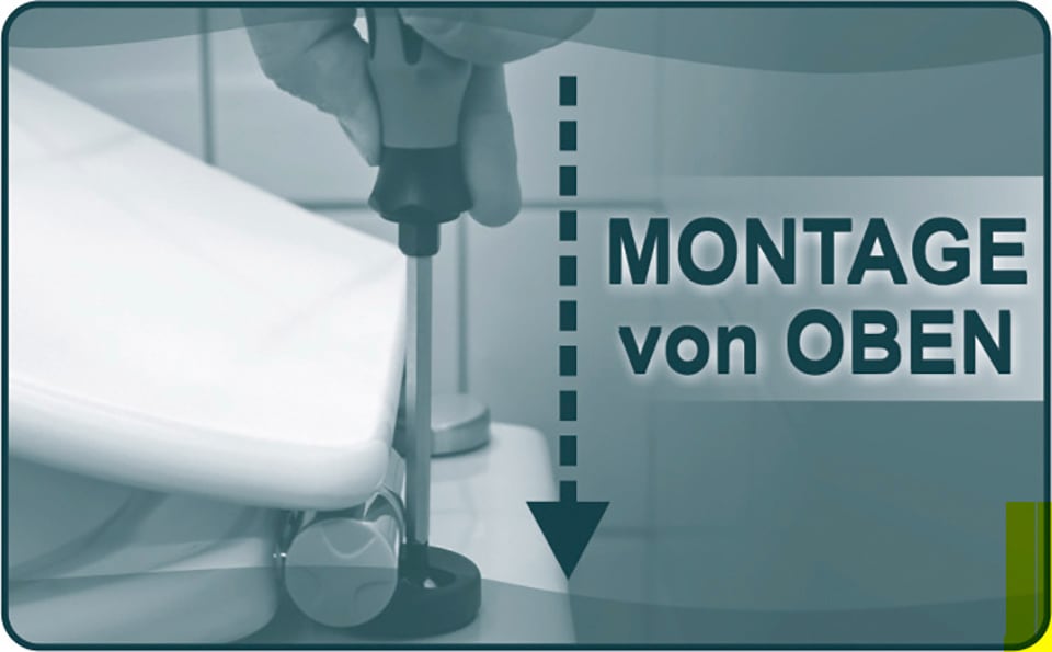 CORNAT WC-Sitz »Außergewöhnliche 3D-Optik - Pflegeleichter Thermoplast - Quick up &«, Clean Funktion - Absenkautomatik - Montage von oben / Toilettensitz