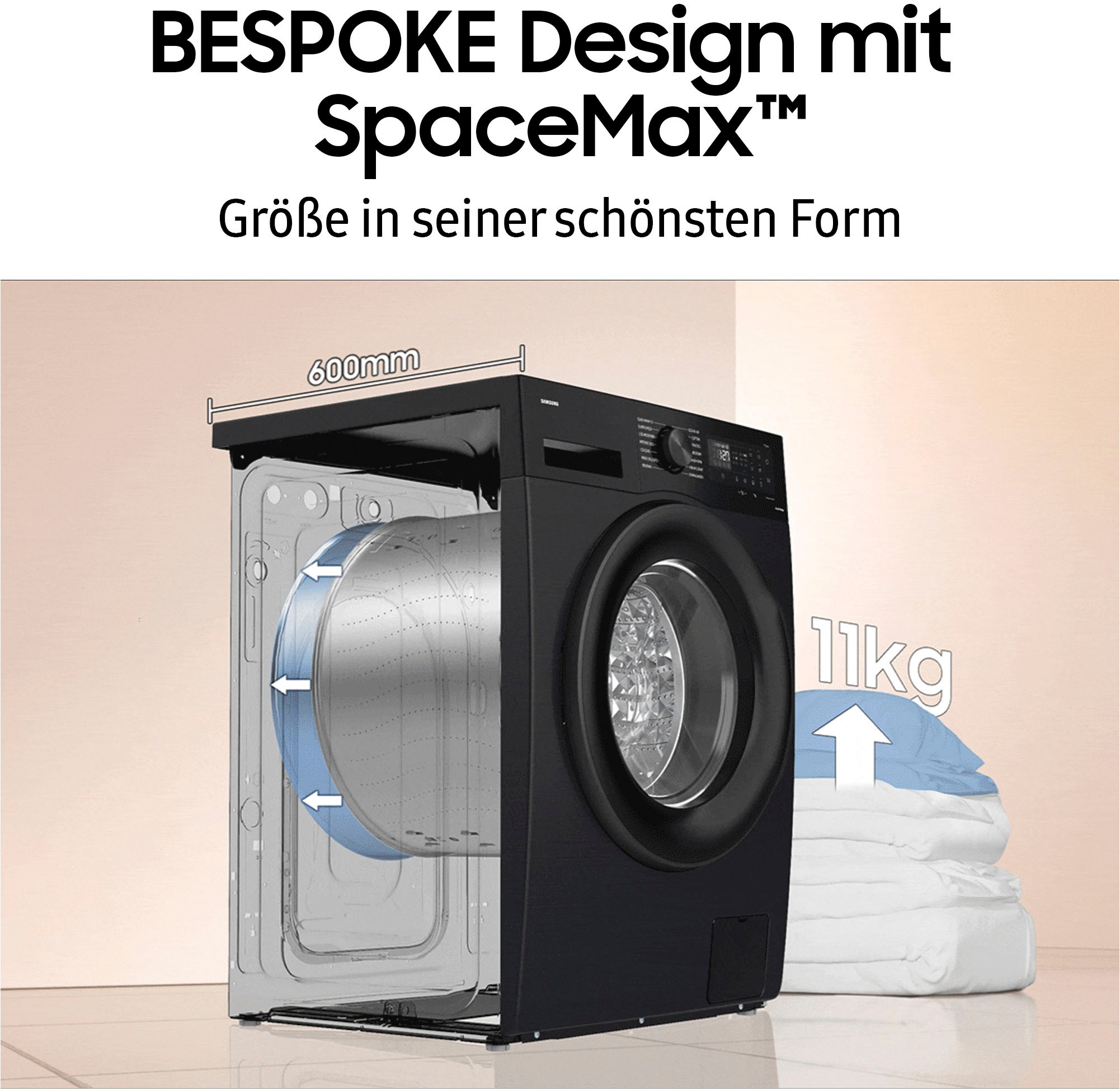 Samsung Waschmaschine »WW11BB944AGB«, 11 kg, 1400 U/min