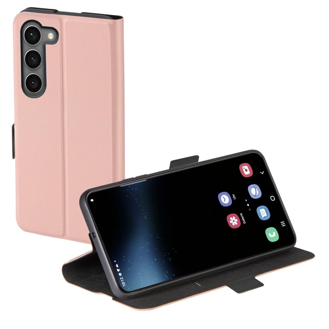 Hama Smartphone-Hülle »Booklet für Samsung Galaxy S23, Farbe Rosa, aufstellbar, klappbar«, Samsung,Galaxy S23, Mit Standfunktion und Einsteckfach