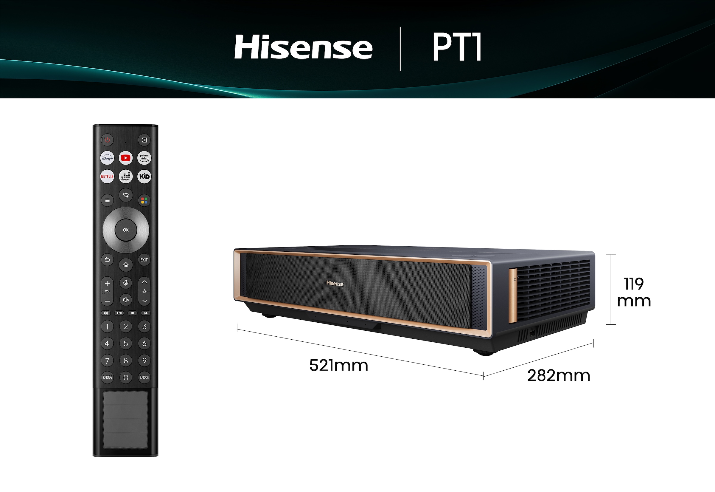 Hisense Kurzdinstanzprojektor »PT1«, (3000:1)