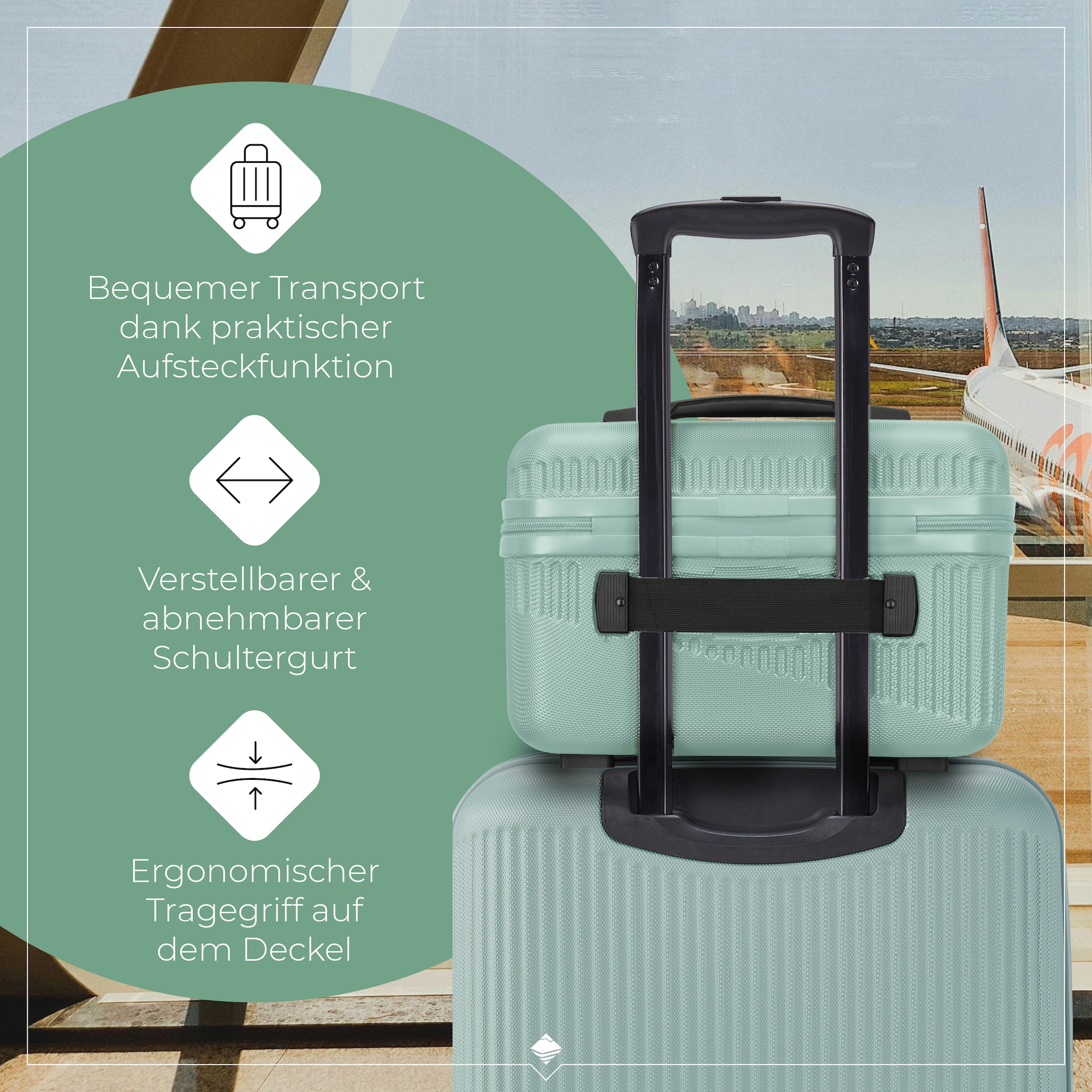 travelite Beautycase »BALI Kosmetikkoffer« mit Aufsteckfunktion und Organizer – ideal für Reise und Alltag