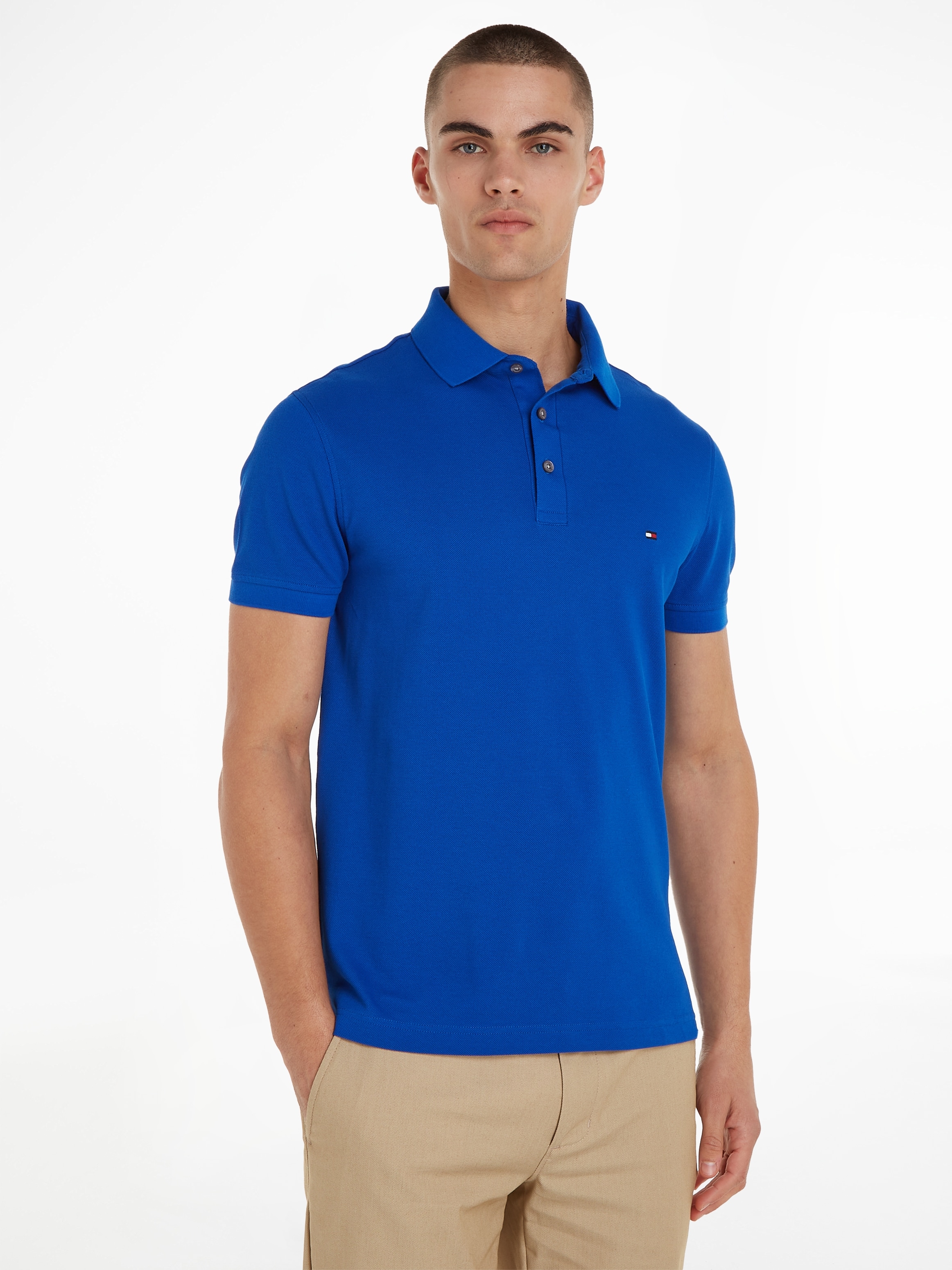 Tommy Hilfiger Poloshirt »1985 SLIM POLO«, aus leicht strukturiertem Piqué-Material