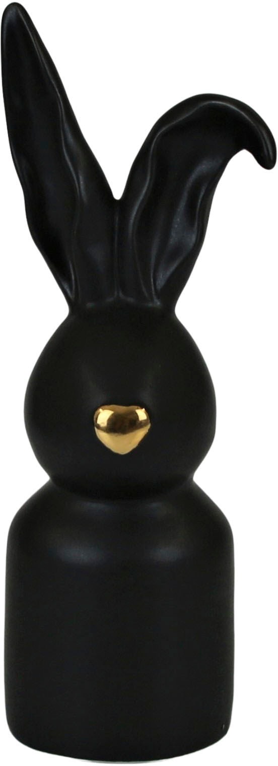 AM Design Osterhase »Osterfigur, Hase mit goldfarbener Nase«, Dekofigur aus  Porzellan, Ostern, Höhe ca. 19 cm auf Rechnung kaufen