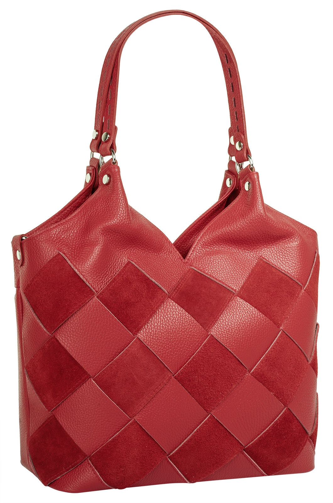 Samantha Look Shopper echt Leder, Made in Italy