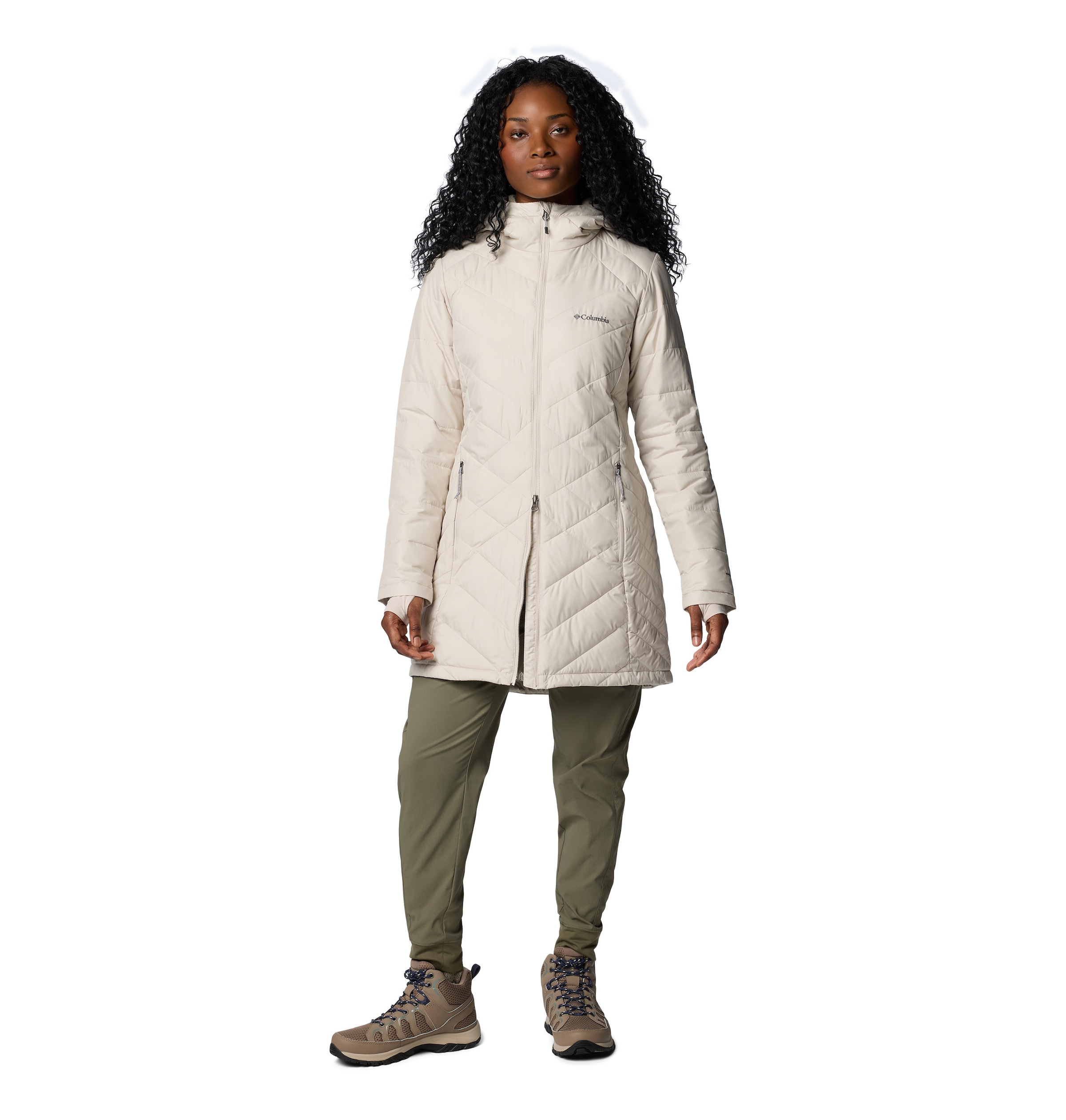 Columbia Steppjacke »Heavenly™ Long Hooded Jacket«, mit Kapuze