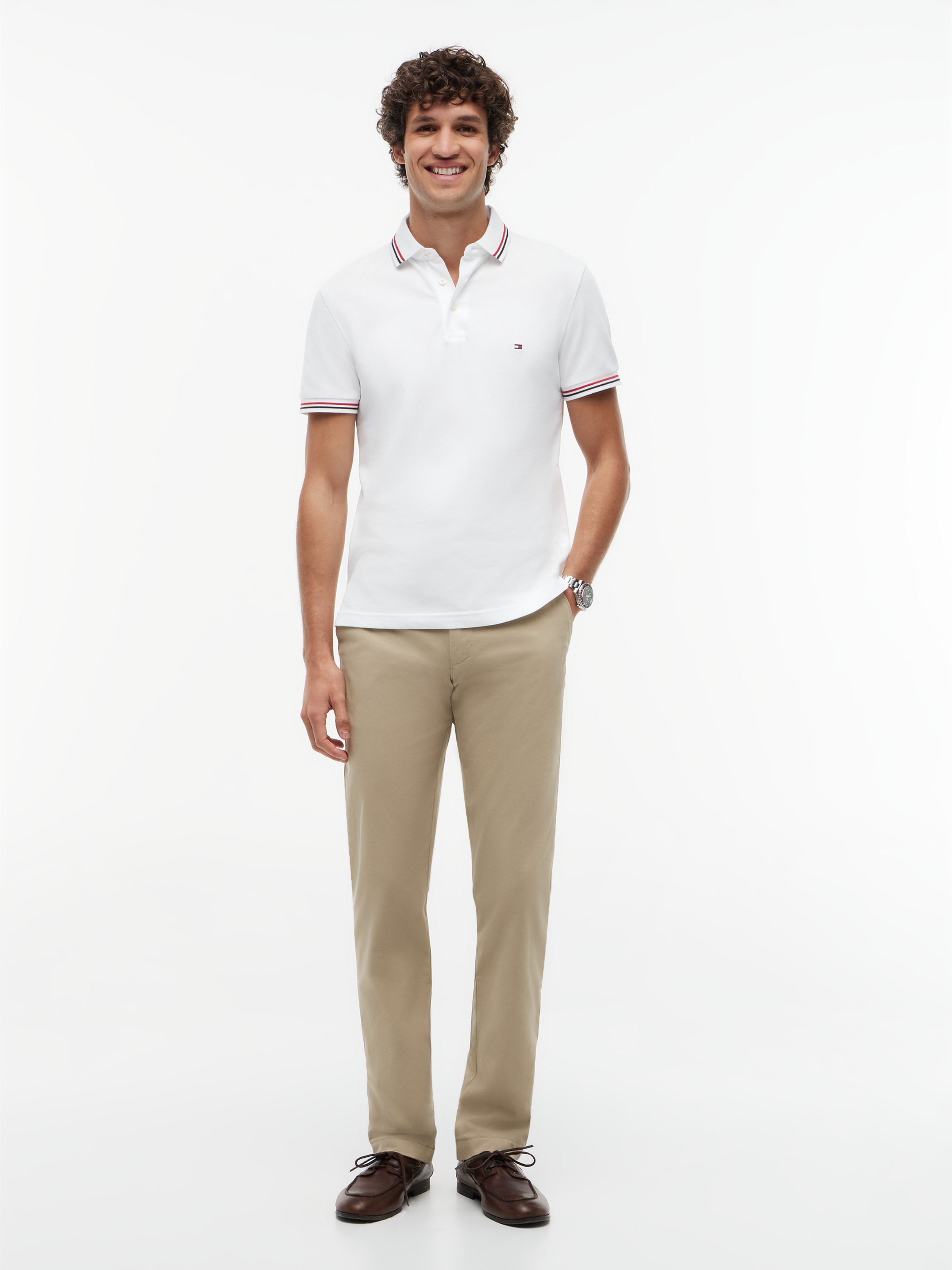 Tommy Hilfiger Poloshirt »TIPPED SLIM FIT POLO« mit Kontrast-Details