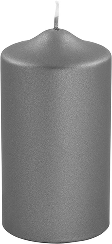 Fink Stumpenkerze »Weihnachtsdeko«, in Metallic-Optik, Höhe ca. 15 cm kaufen