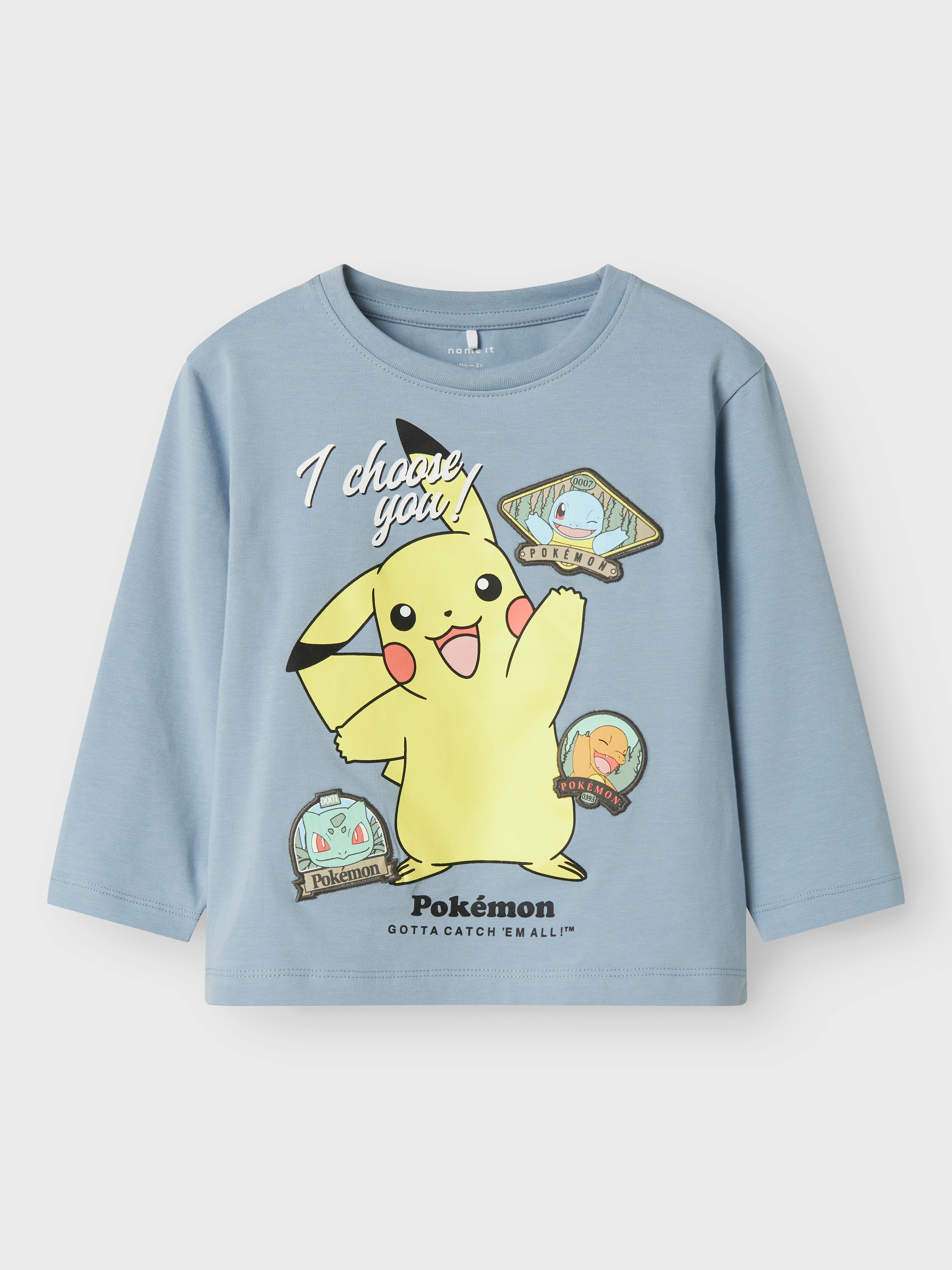 Name It Langarmshirt »NMMJUMBO POKEMON NREG LS TOP BOX SKY«