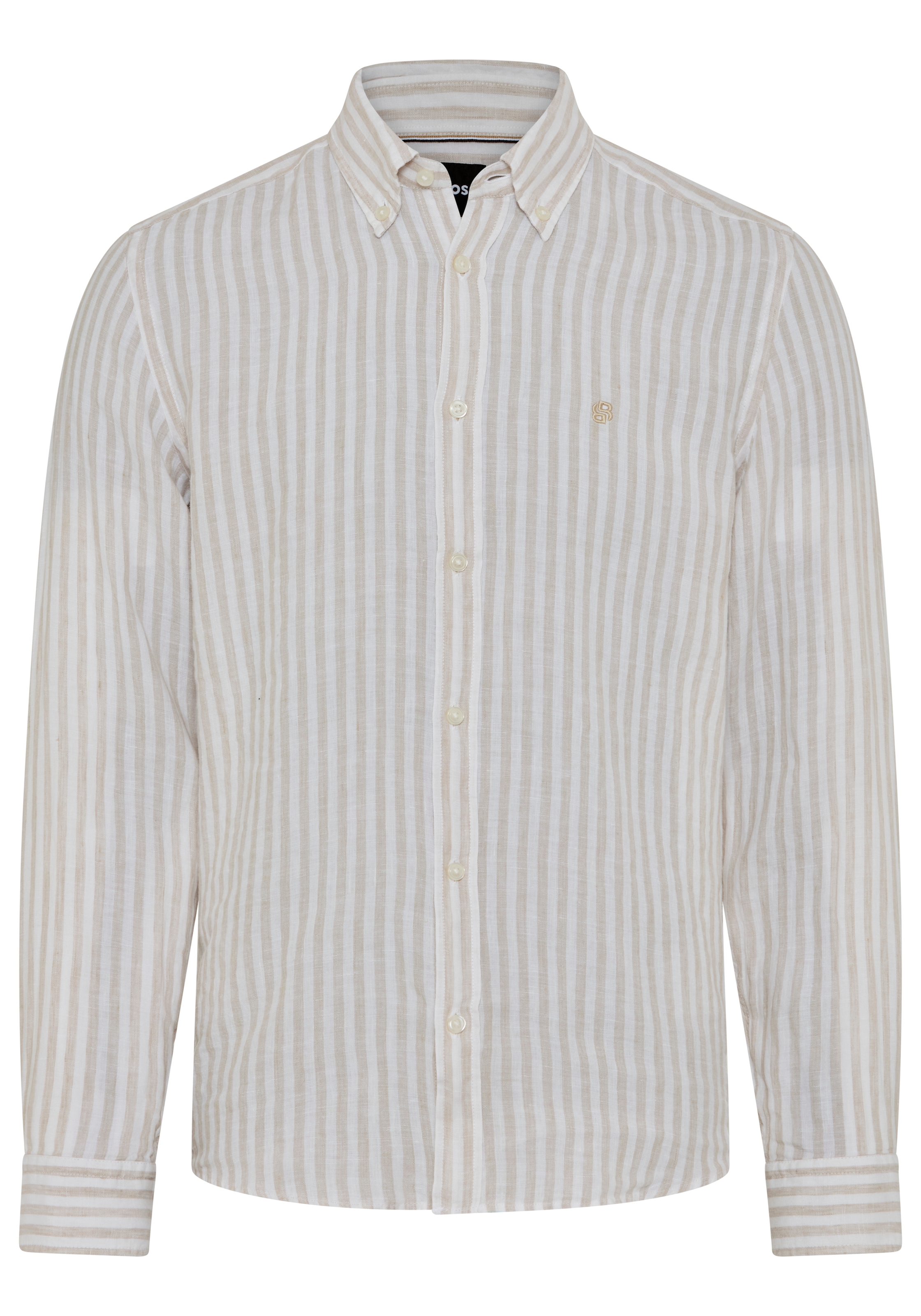 BOSS Leinenhemd »LIAM« 100% Seide Premium Sommerhemd Button-Down-Kragen, regular fit