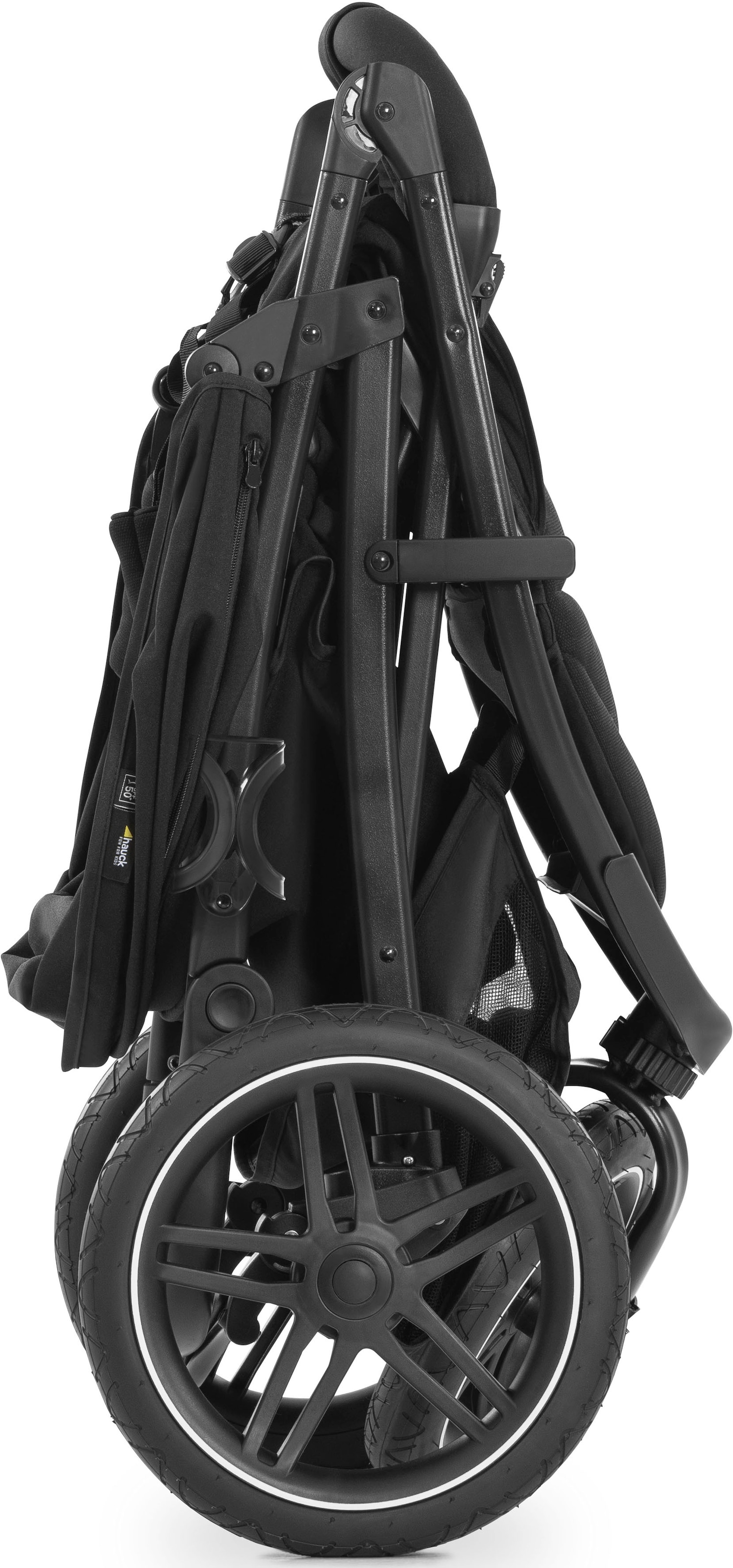 Hauck Dreirad-Kinderwagen »Rapid 3R, black«, 22 kg, mit schwenk- und feststellbarem Vorderrad