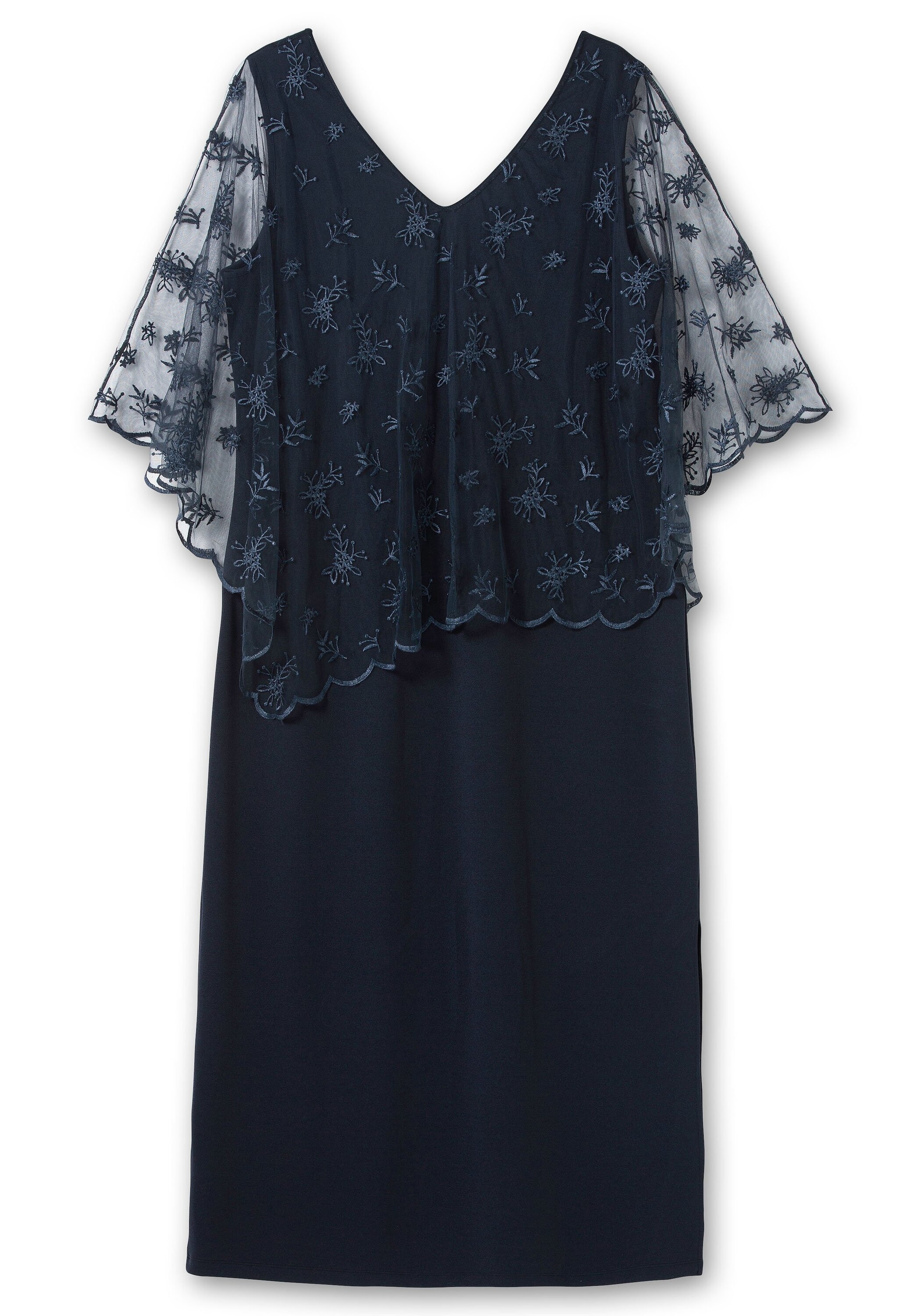 Sheego Abendkleid »Abendkleid im Lagenlook, mit Mesh und Spitze«