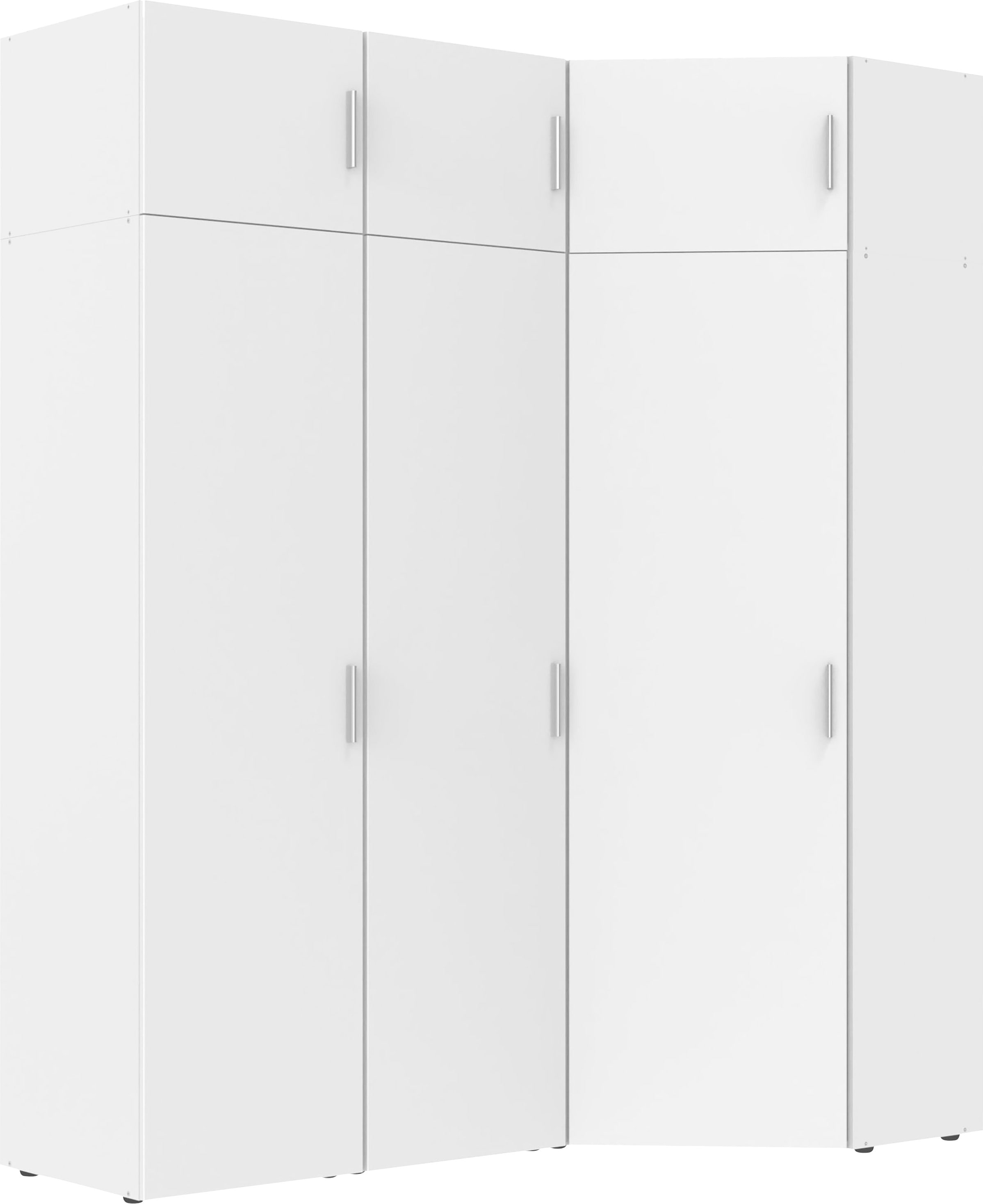 Wimex Schranksystem »Münster«, (Spar-Set, 6tlg: Eckschrank+ 2 Schränke 30cm und 40cm breit+ 3 Aufsatzmodule), Mehrzweckschrank