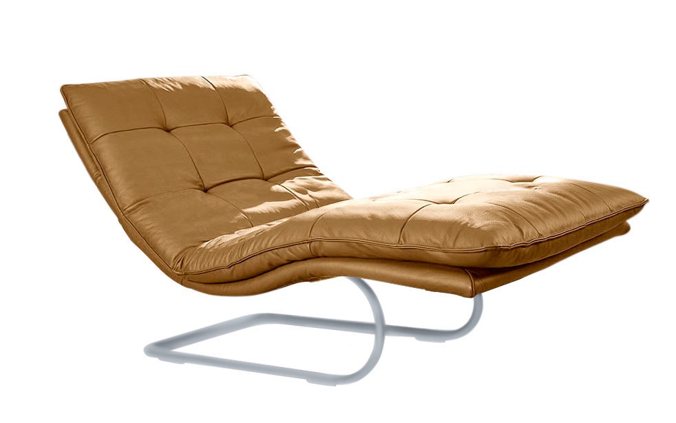 W.SCHILLIG Relaxliege »daily dreams«, in Waffelkissen-Optik, wahlweise mit Motor, silber matt, in 2 Breiten