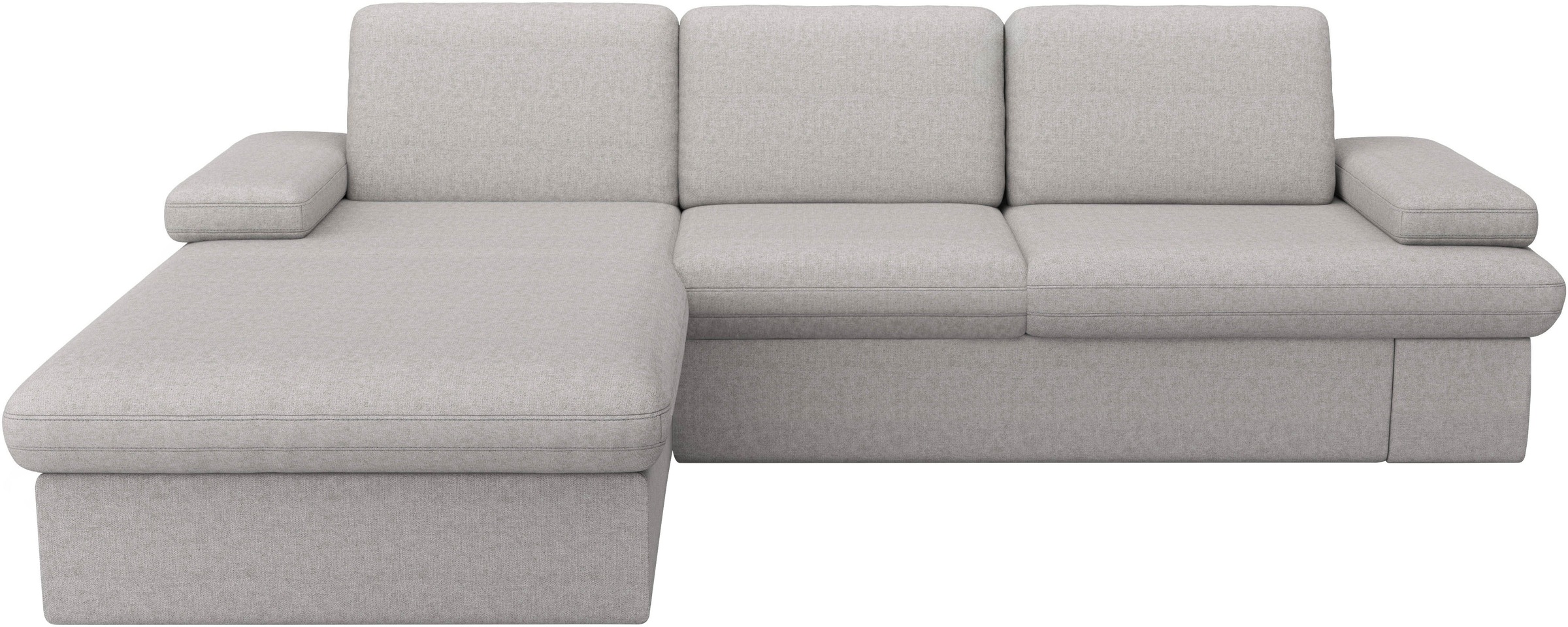 sit&more Ecksofa »Moreno L-Form, B: 247 cm« mit Armteilverstellung, optional Bettfunktion