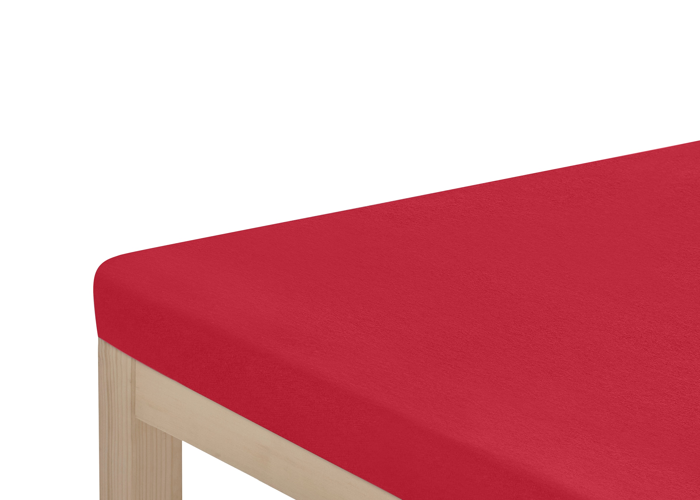 OTTO home Spannbettlaken »Paprika Topper Basic, in Gr. 90x200, 140x200 oder 180x200 cm« Polyester, Matratzen bis 10 cm Höhe, Bettlaken, Spannbetttuch, Laken