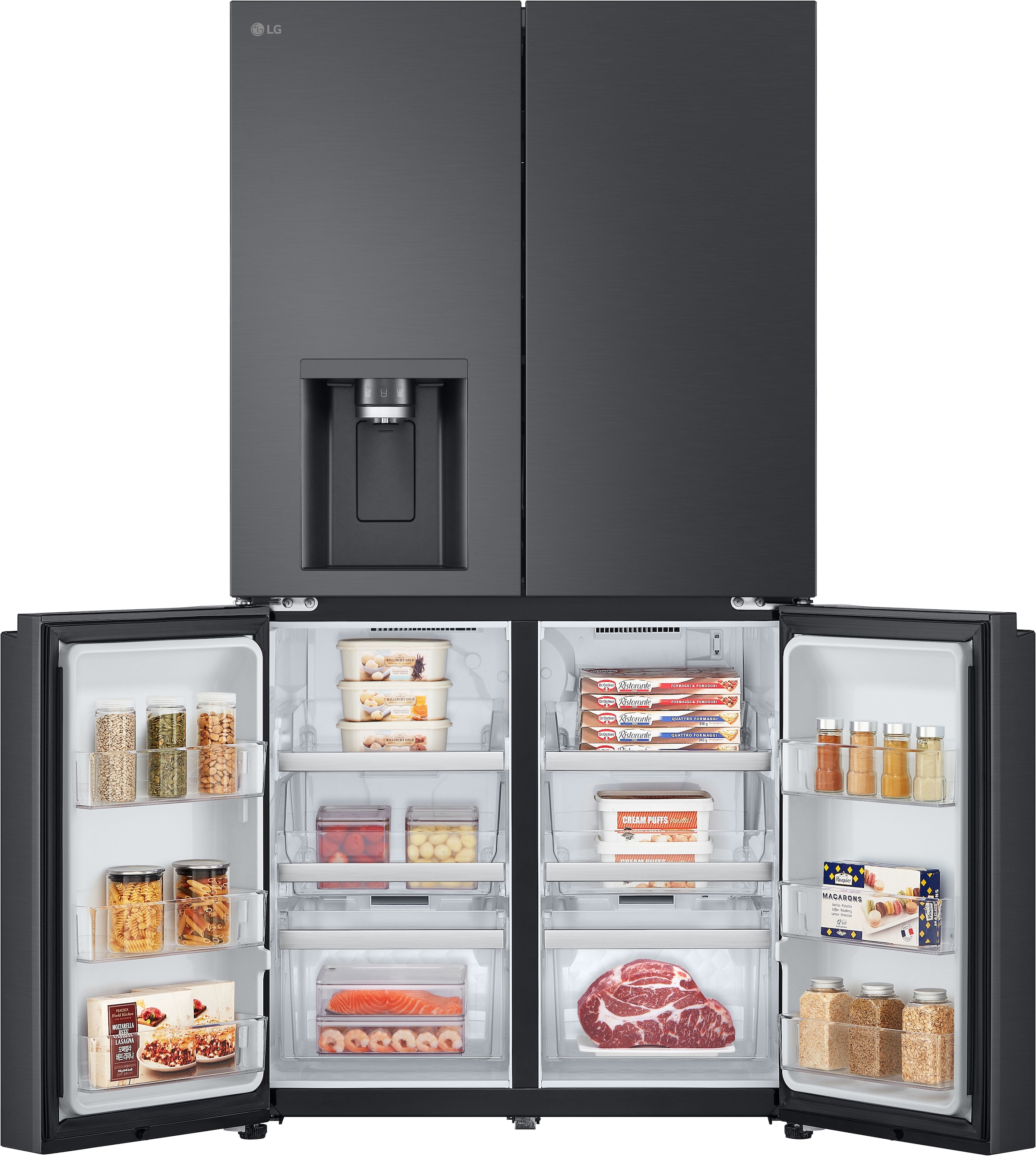 LG Multi Door L-Serie »GML960EVBE« Total No Frost, Wasser- und Eisspender, LINEARCooling