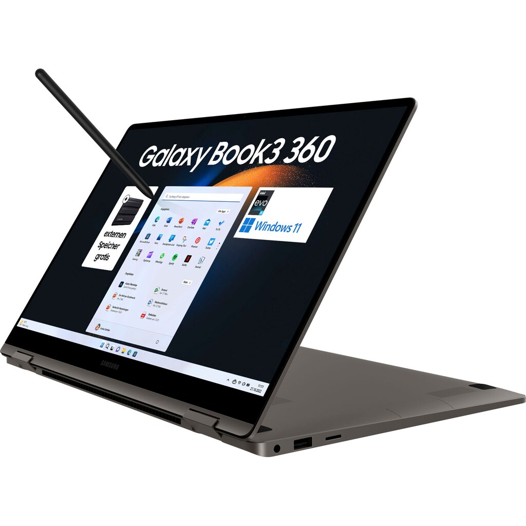 Samsung Notebook »Galaxy Book3 360«, 33,78 cm, / 13,3 Zoll, Intel, Core i5, Iris Xe Graphics, 256 GB SSD