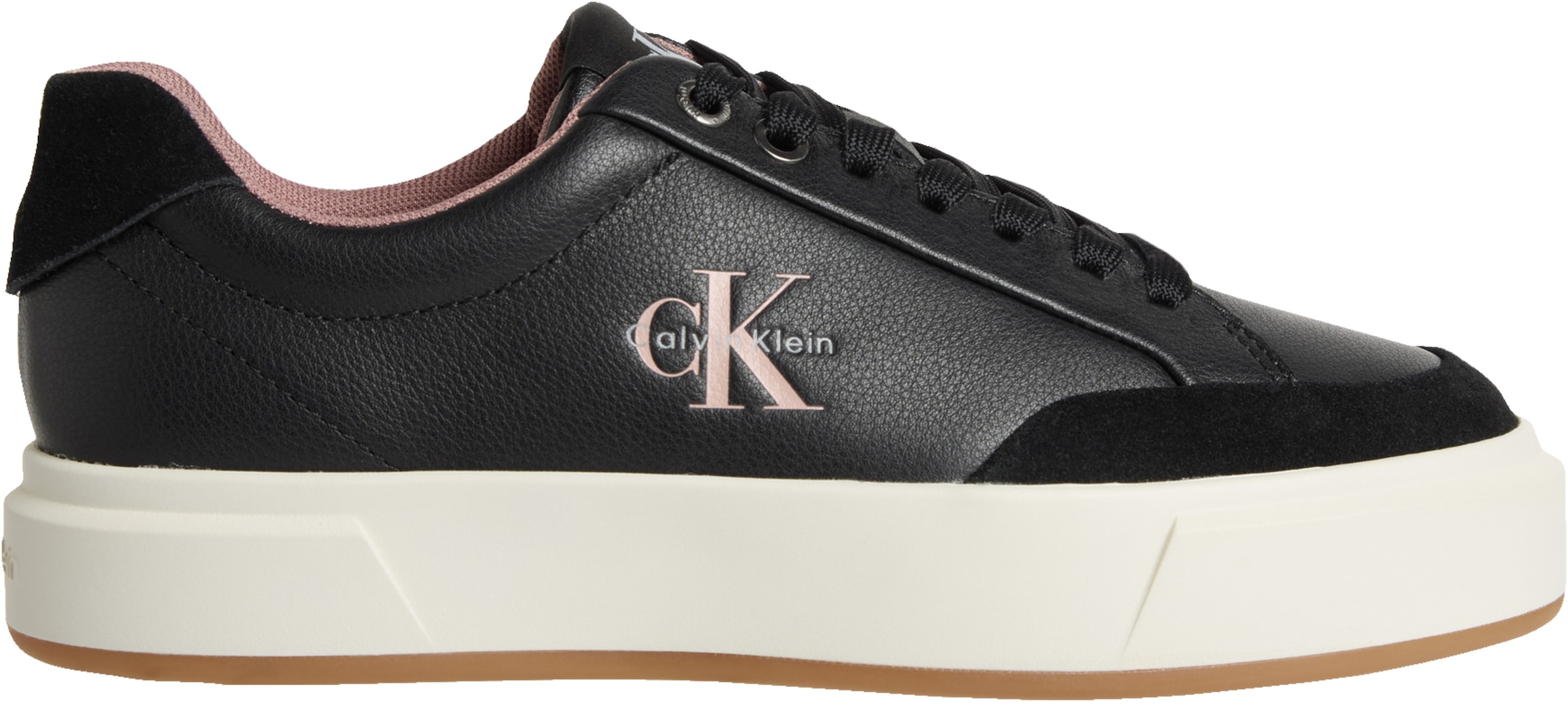 Calvin Klein Jeans Sneaker »BASKET CUPSOLE LACEUP LTH MIX«  Basket-Sneaker, Halbschuh, Schnürschuh mit Plateausohle