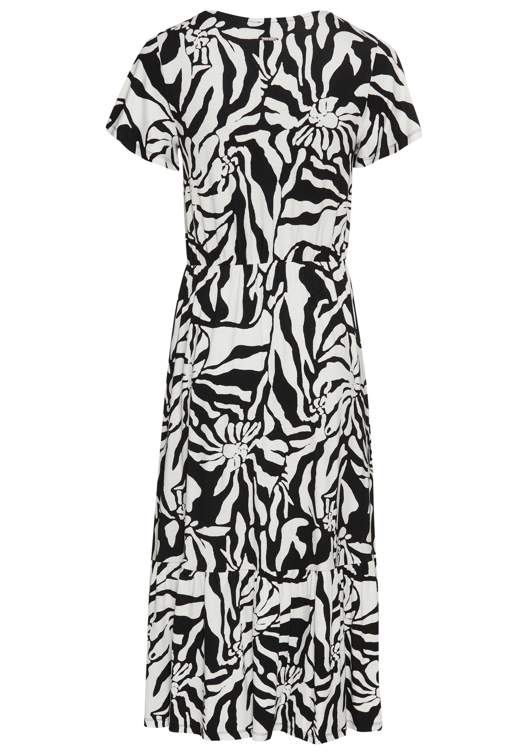 Laura Scott Sommerkleid, im auffälliger Zebra-Optik mit Flügel-Ärmeln - NEUE KOLLEKTION