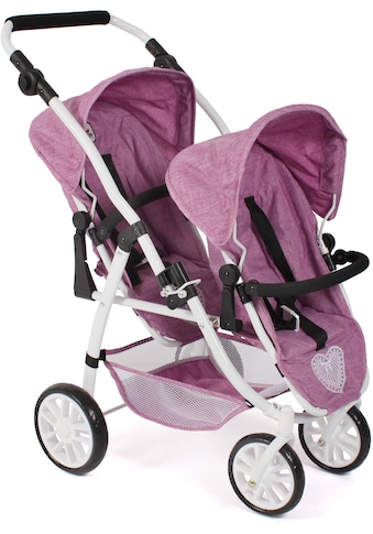 CHIC2000 Puppen-Zwillingsbuggy »Vario, Jeans Pink« kaufen