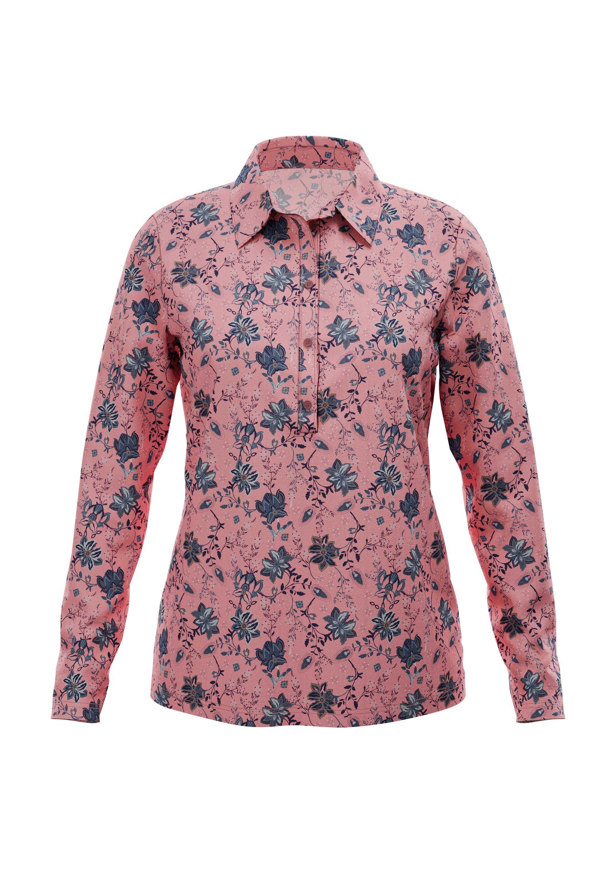 Sieh an! Poloshirt »Poloshirt Poloshirt mit floralem Druck«