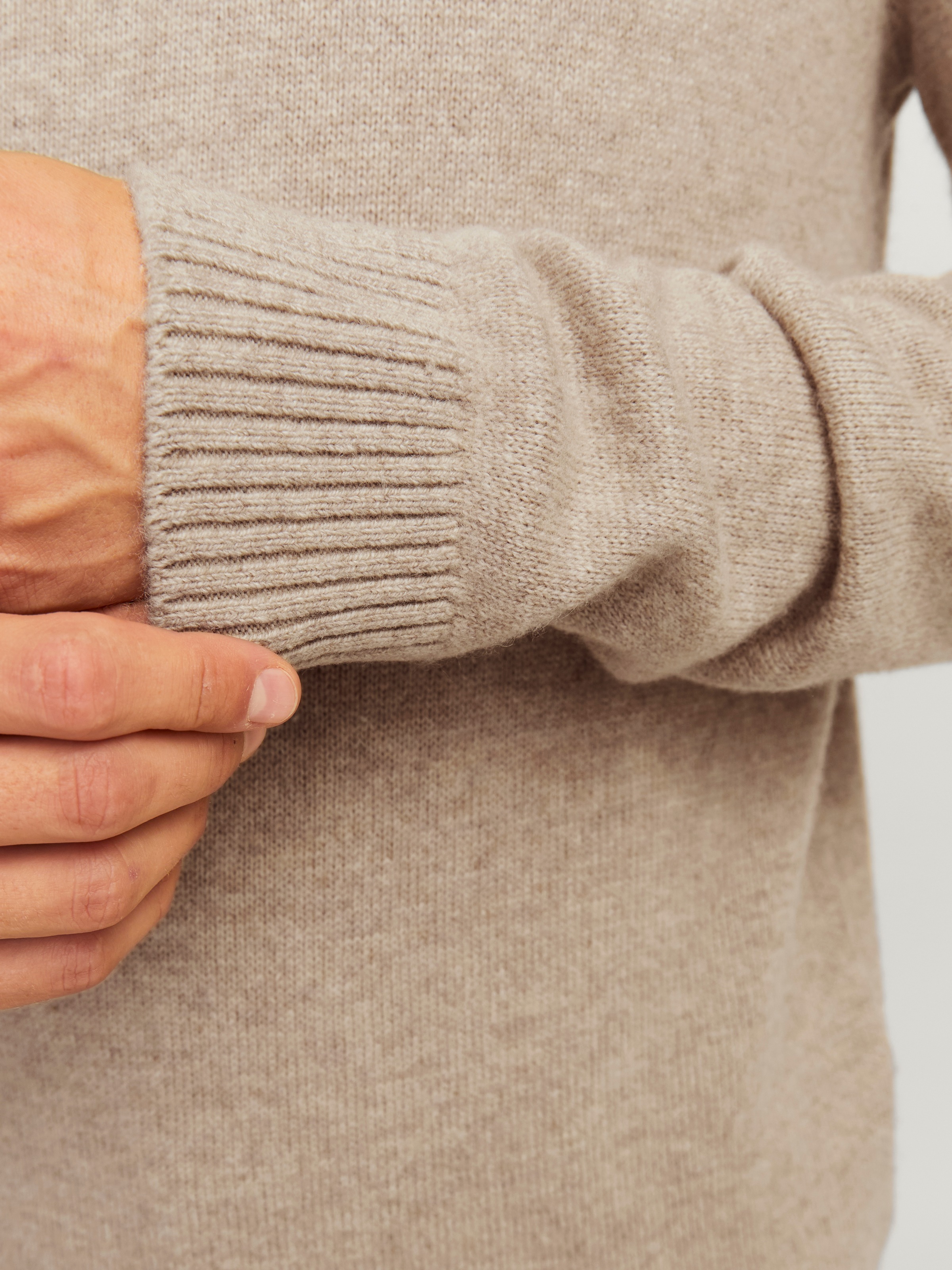 Jack & Jones Rundhalspullover »JPRBLULAMBSWOOL KNIT CREW NECK«