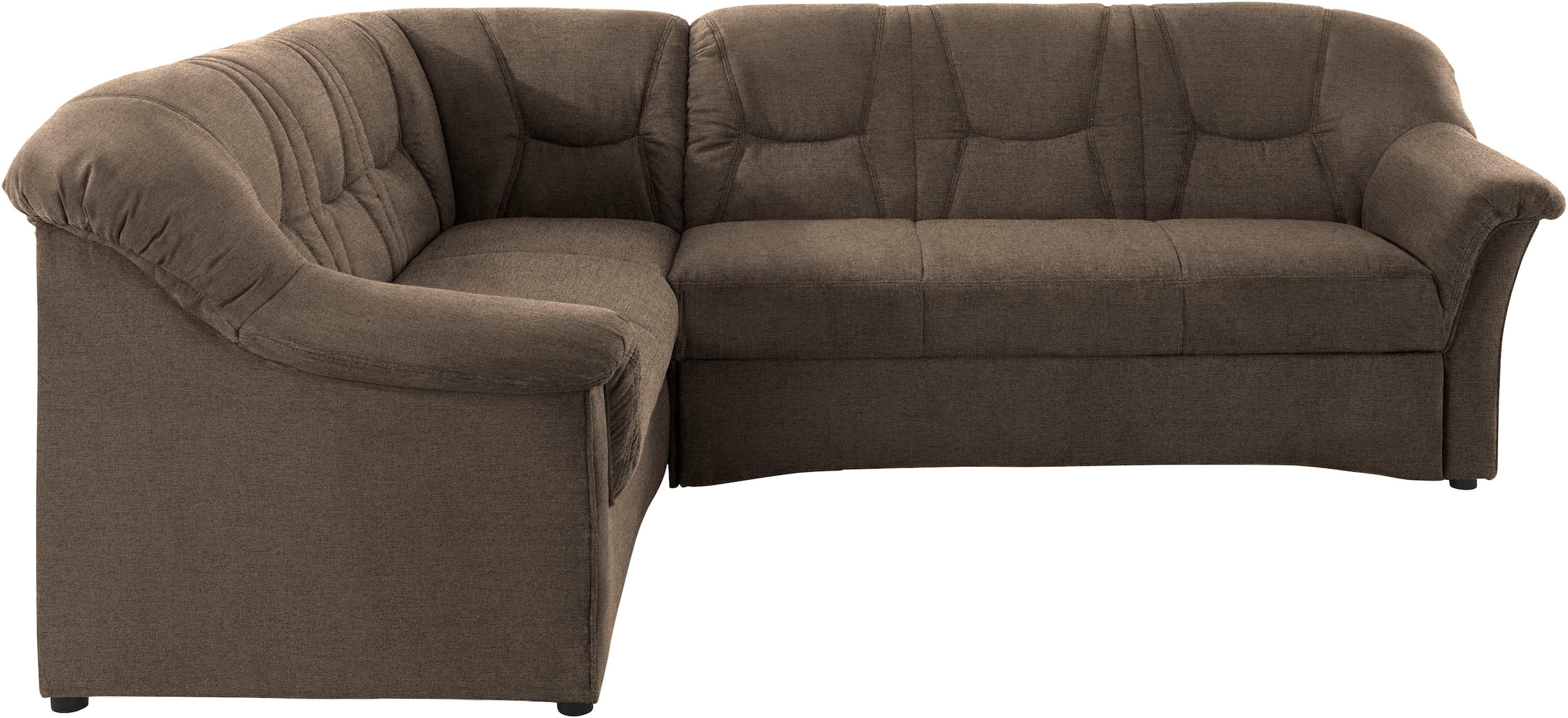 DOMO collection Ecksofa »Sarafina zeitlos und komfortabel, optional mit Federkern, L-Form«, wahlweise mit Bettfunktion