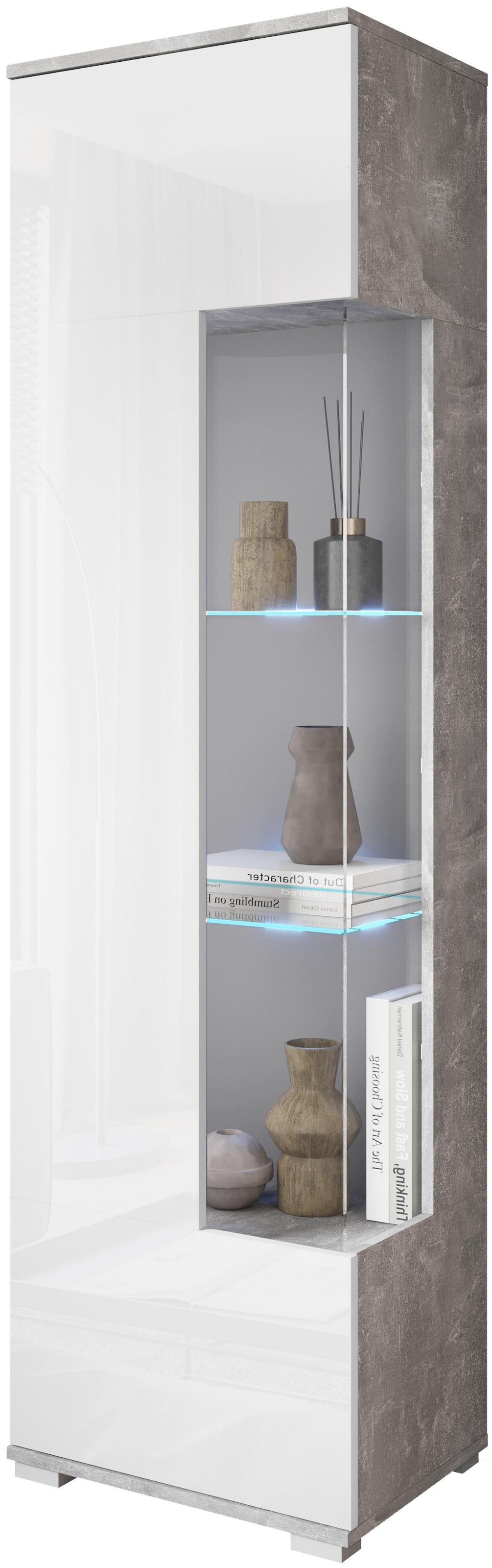 INOSIGN Vitrine »Kenia, stehend und hängend, Türanschlag wechselbar« 1 Stk. tlg. Vitrineschrank mit Glastüren 160 cm Höhe